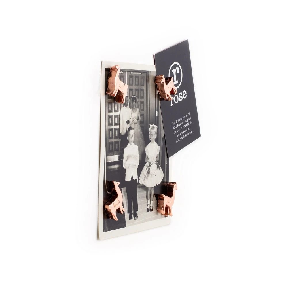 3 Three By Three Llama Magnets Copper 4 Pack, 3 of 3