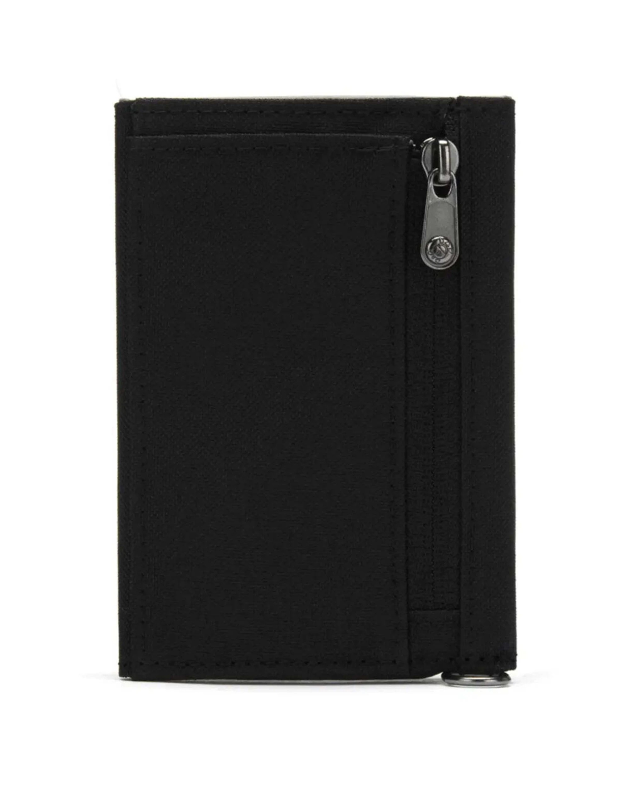 3 Pacsafe RFIDsafe Trifold Wallet RFID Blocking Recycled Slim Profile Jet - Black, 3 of 6