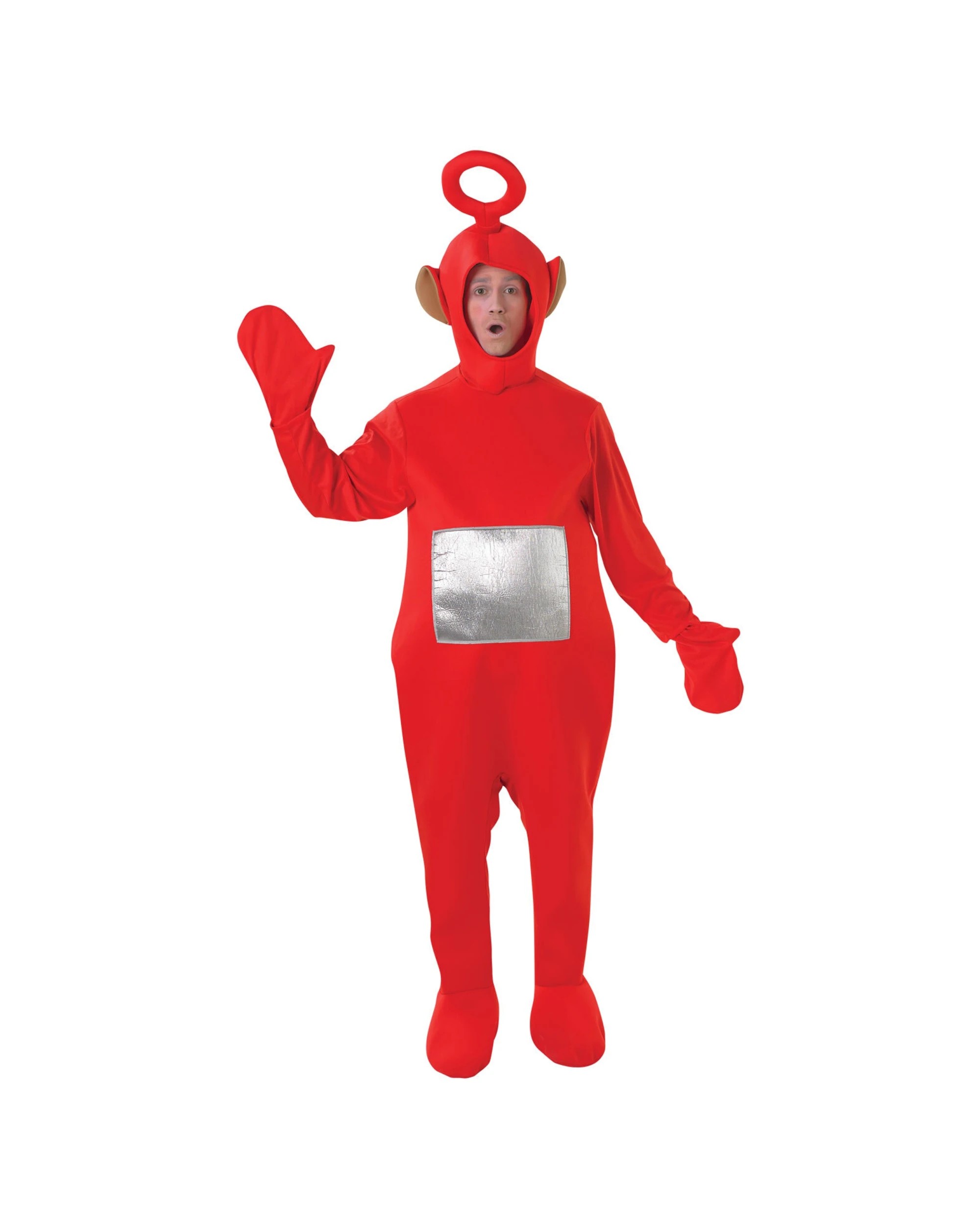 1 Rubies Po Teletubbies Deluxe Dress Up Adults Costume Size Standard - Red, 1 of 2