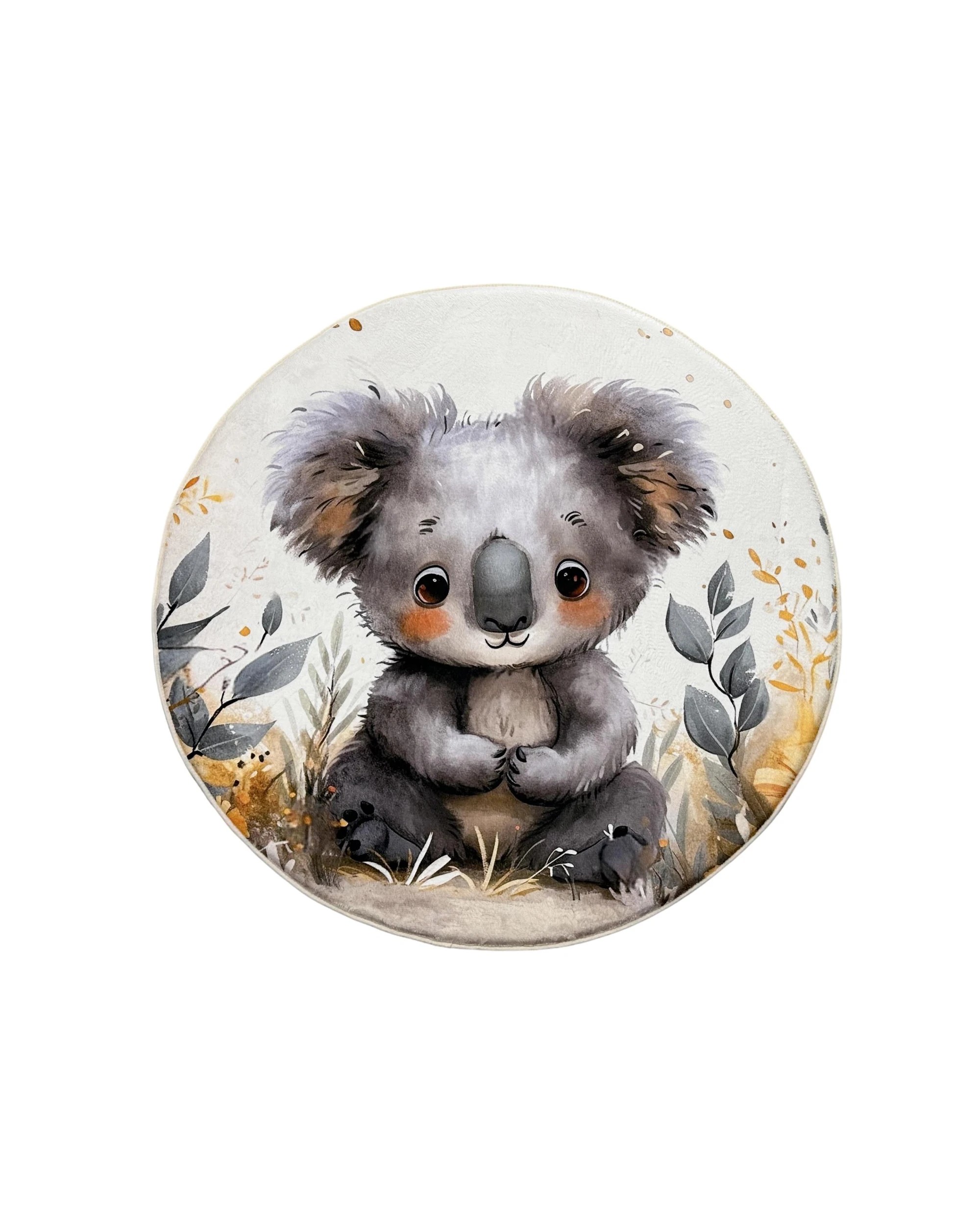 1 La Grace Home Ultra Soft Kids Koala Plush Mat - 120x120cm, 1 of 5