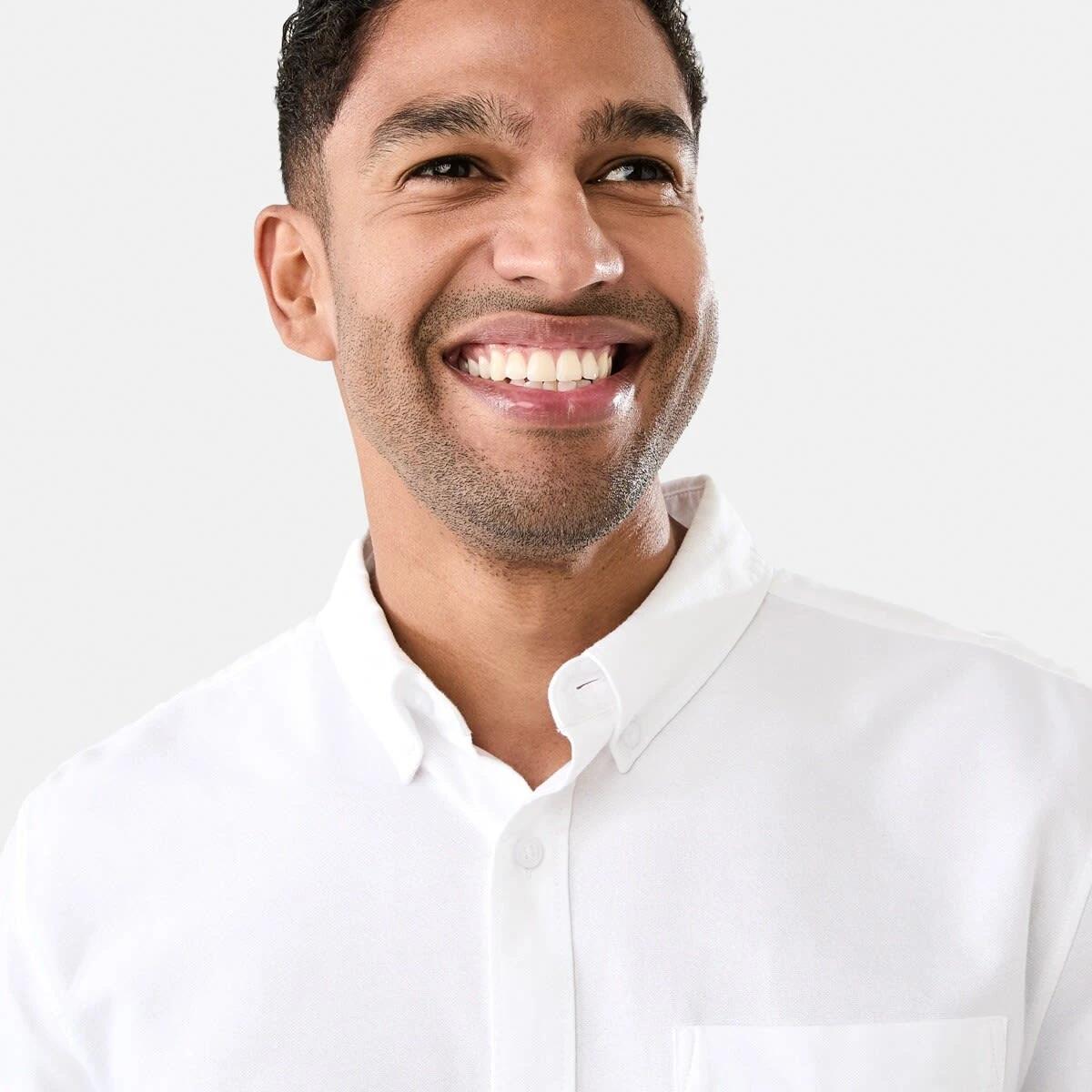 4 Long Sleeve Oxford Shirt WHITE, 4 of 7
