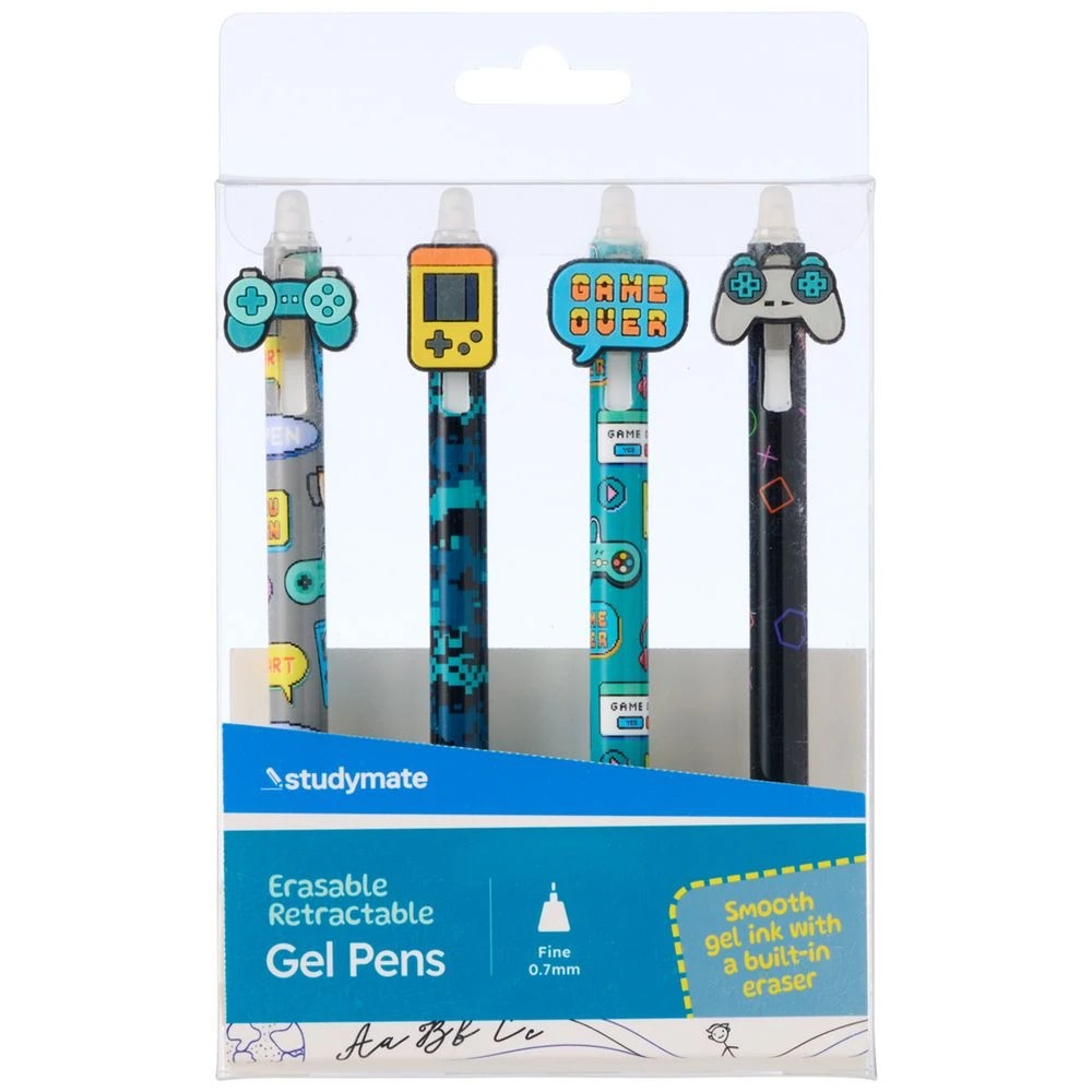 1 Studymate Novelty Erasable Gel Pen Game 4 Pack, 1 of 5