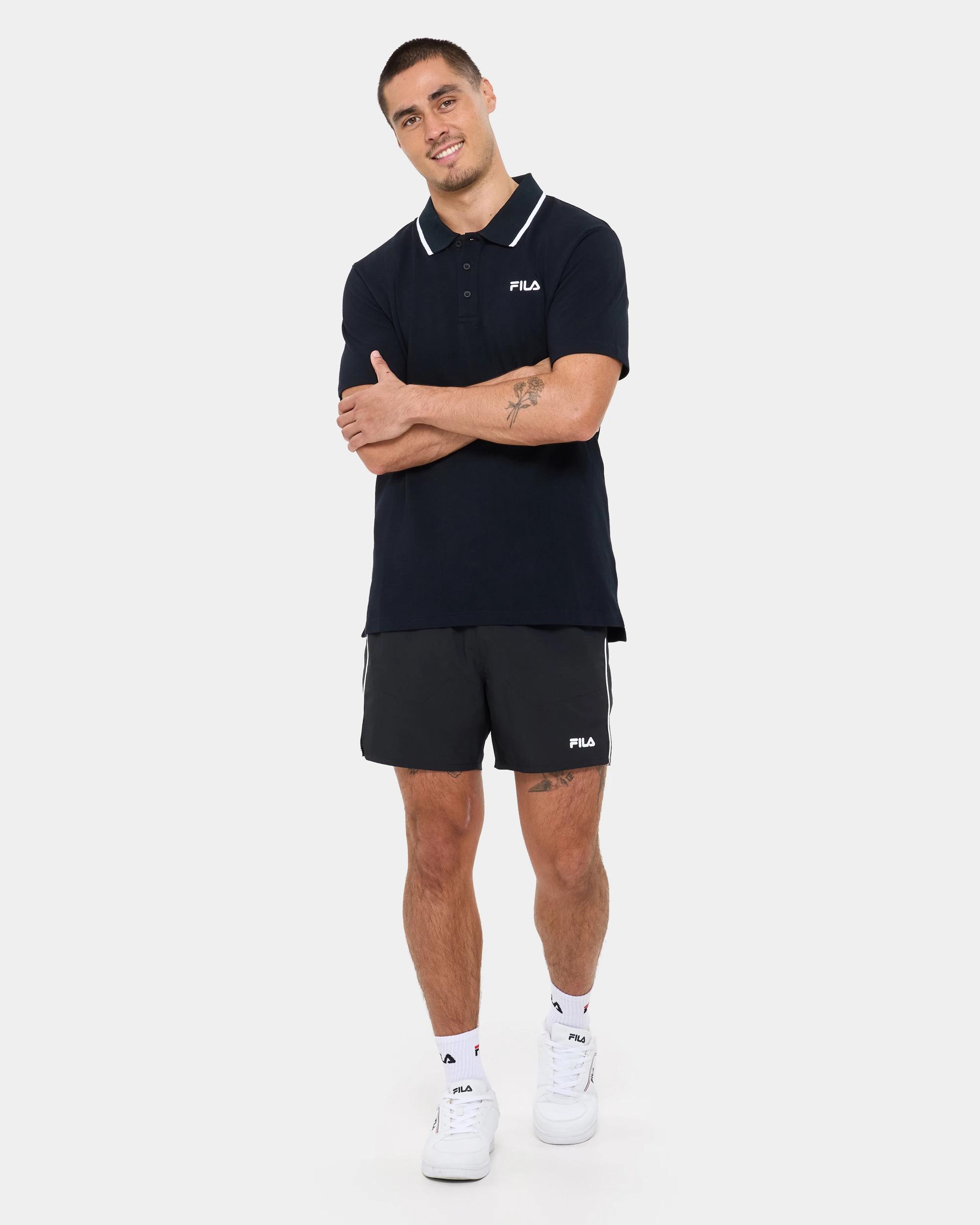 2 Fila Dante Polo Top BLACK, 2 of 6