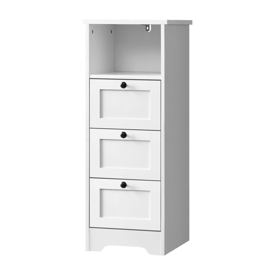 1 Oikiture Chest Of Drawers Buffet Sideboard Storage Cabinet Hamptons
 - White, 1 of 10