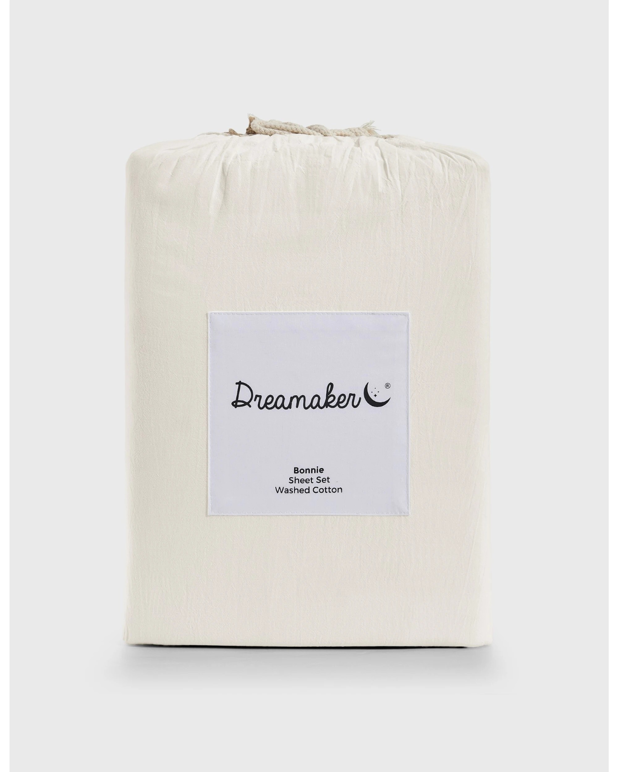 7 Dreamaker Bonnie Washed Cotton Sheet Set - Queen Bed - White, 7 of 9