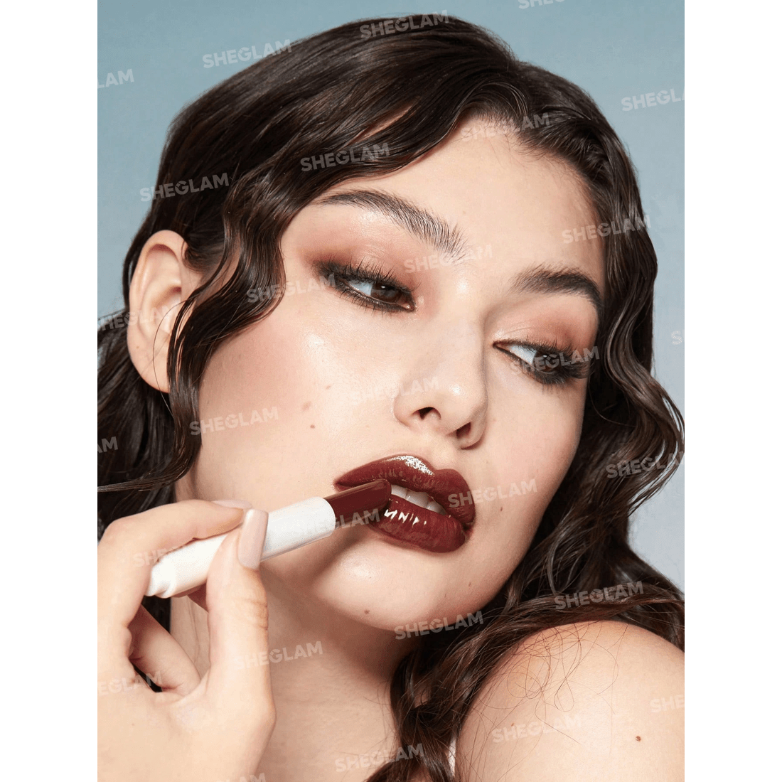 3 SHEGLAM Pout-Perfect Shine Lip Plumper - Hot Cocoa, 3 of 7