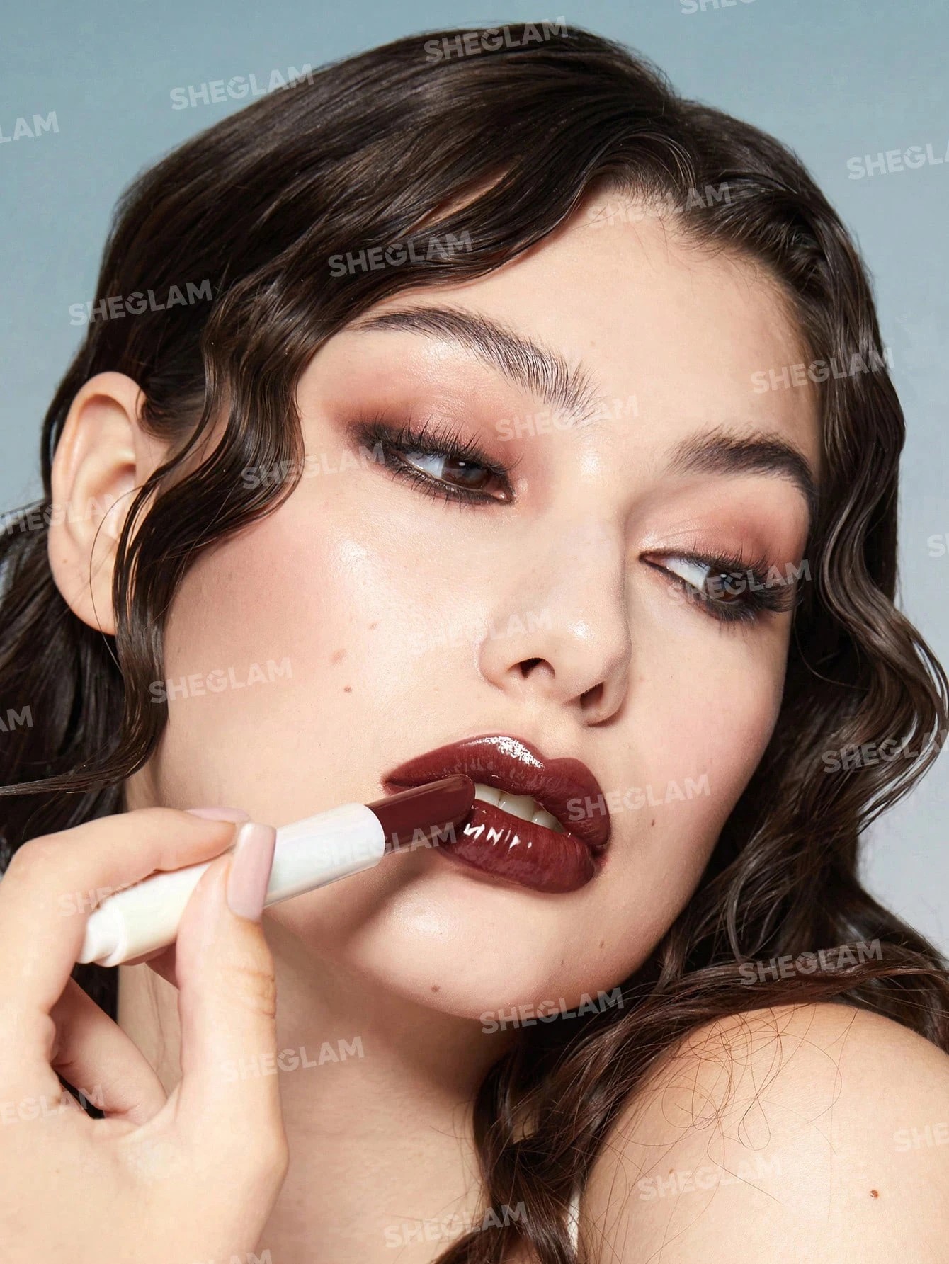 3 SHEGLAM Pout-Perfect Shine Lip Plumper - Hot Cocoa, 3 of 7