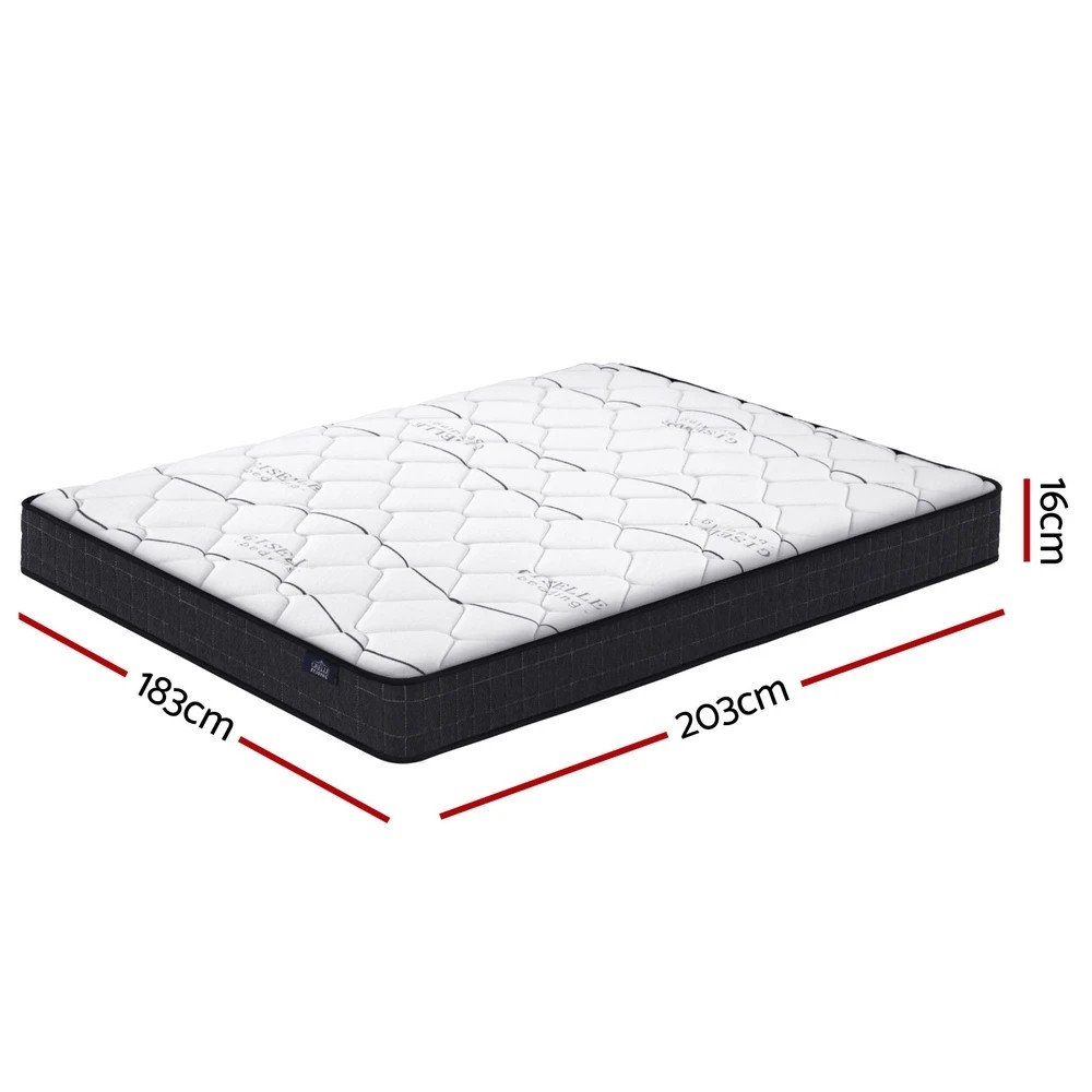2 Giselle Bedding 16cm Mattress Medium Firm King - King Bed - Multi, 2 of 7
