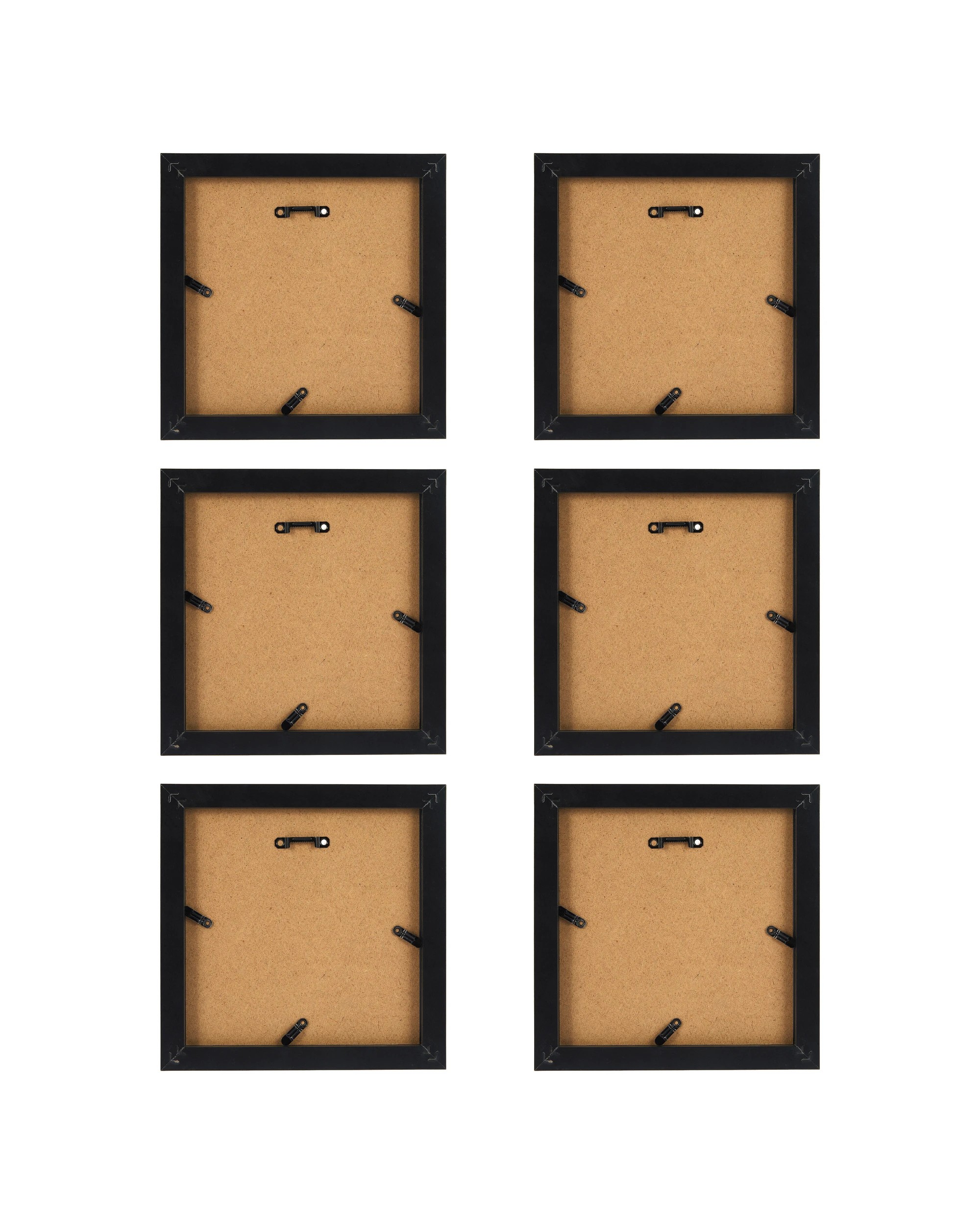 4 6 Piece Gallery Frame Set - Black, 4 of 6