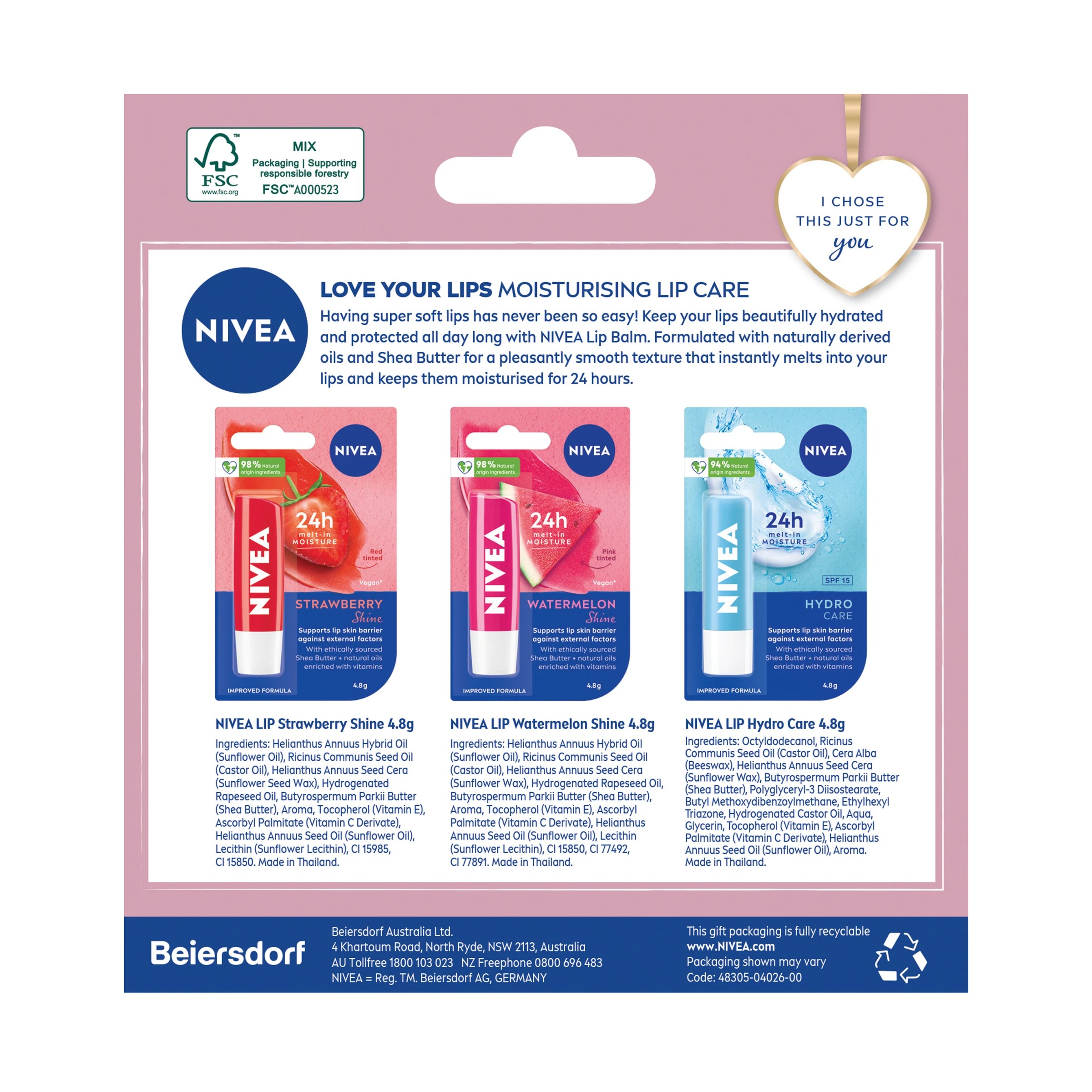2 Nivea Sweet Lips Gift Pack, 2 of 8