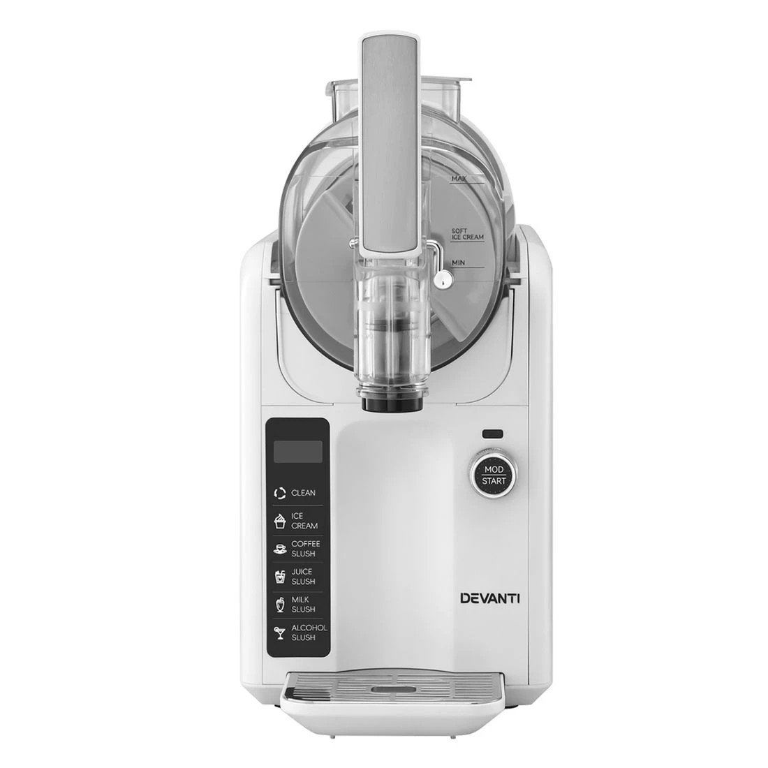 3 Devanti Slushie Machine Ice Cream Maker 2L - White, 3 of 8