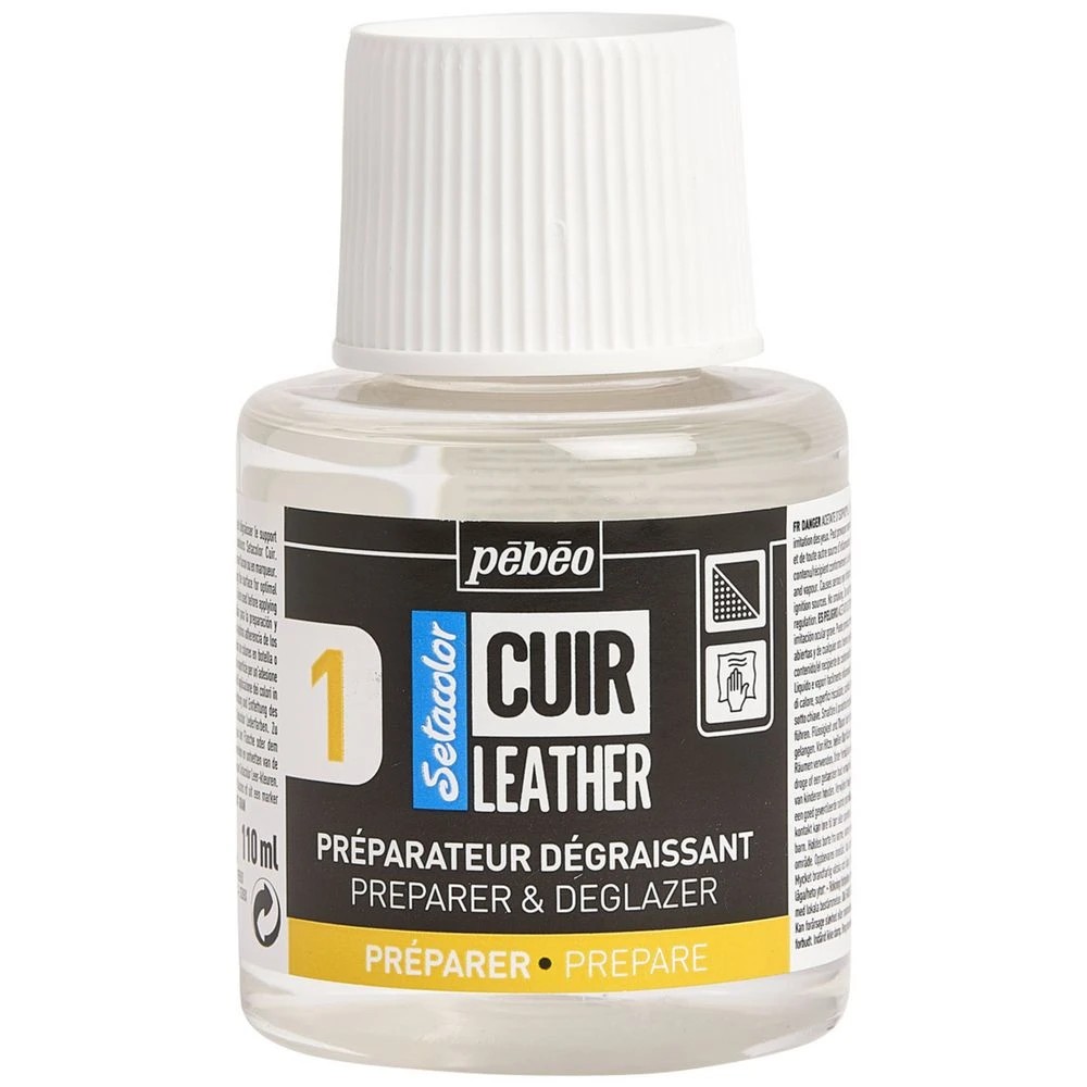 1 Pebeo Setacolor Leather Preparer and Deglazer 110ml, 1 of 1