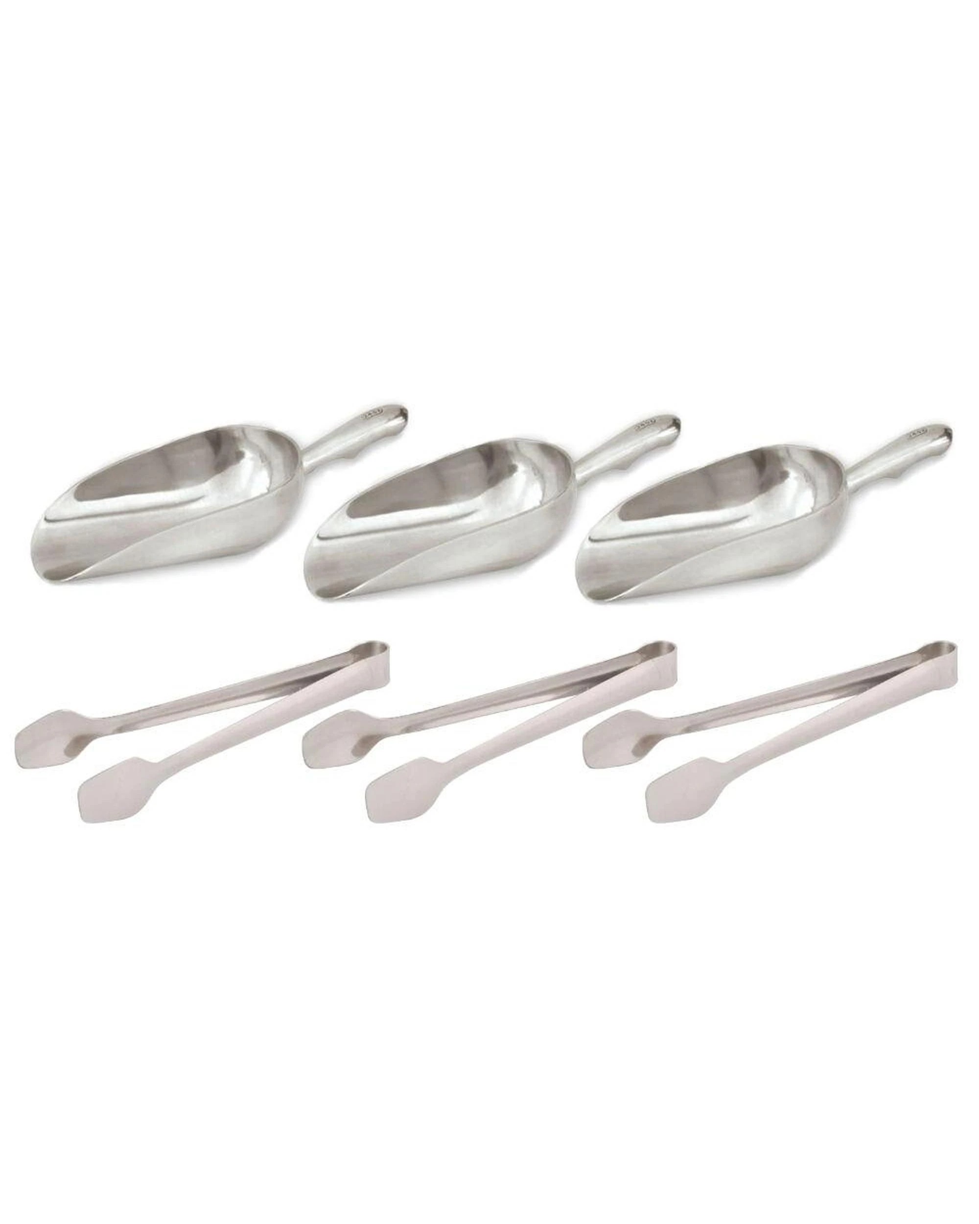 1 Trenton Candy Bar Serving 6 Piece Set  3 Scoops  3 Sugar Tongs, 1 of 3