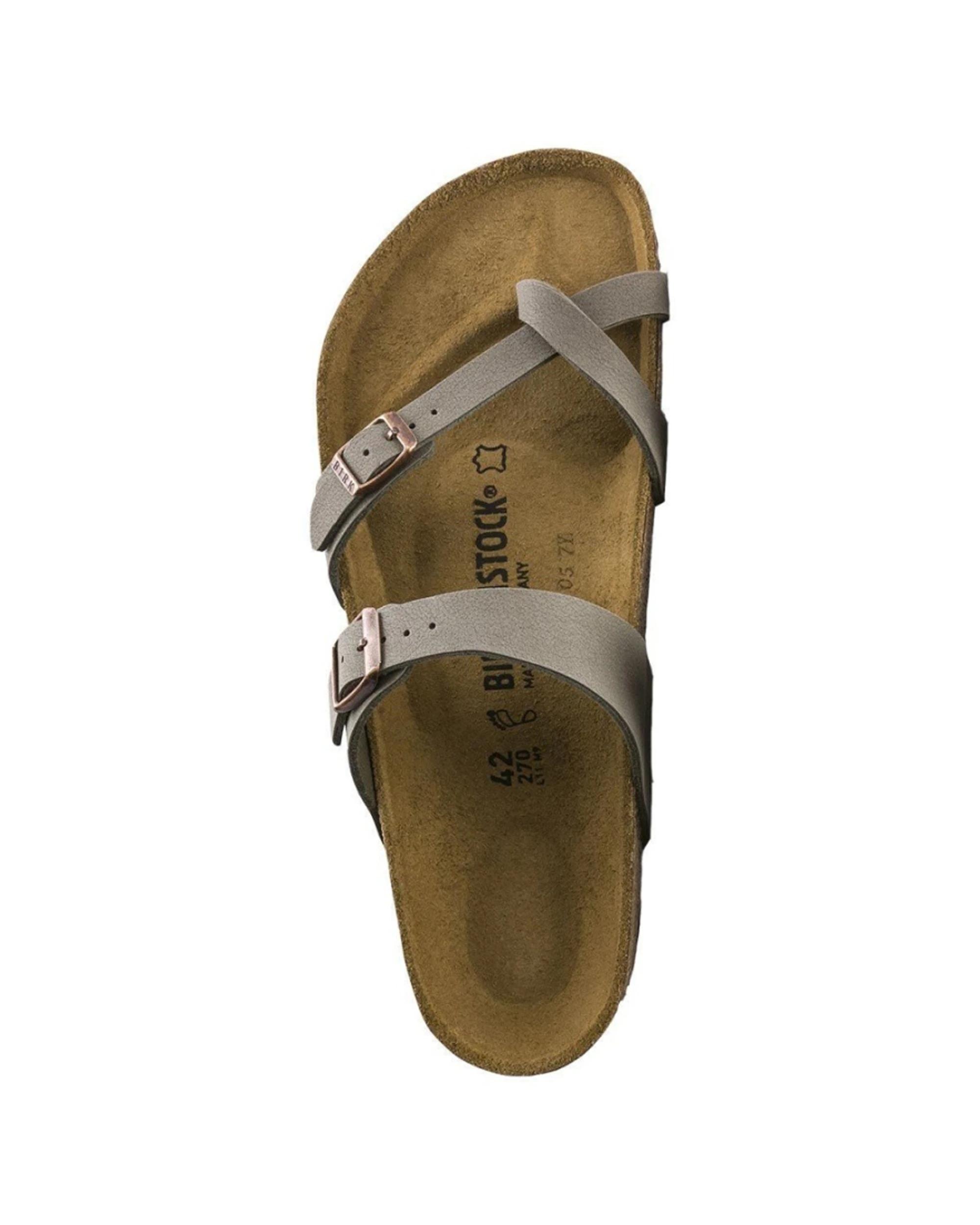 1 Birkenstock Mayari Birko-Flor Nubuck Sandals Regular Width STONE, 1 of 4