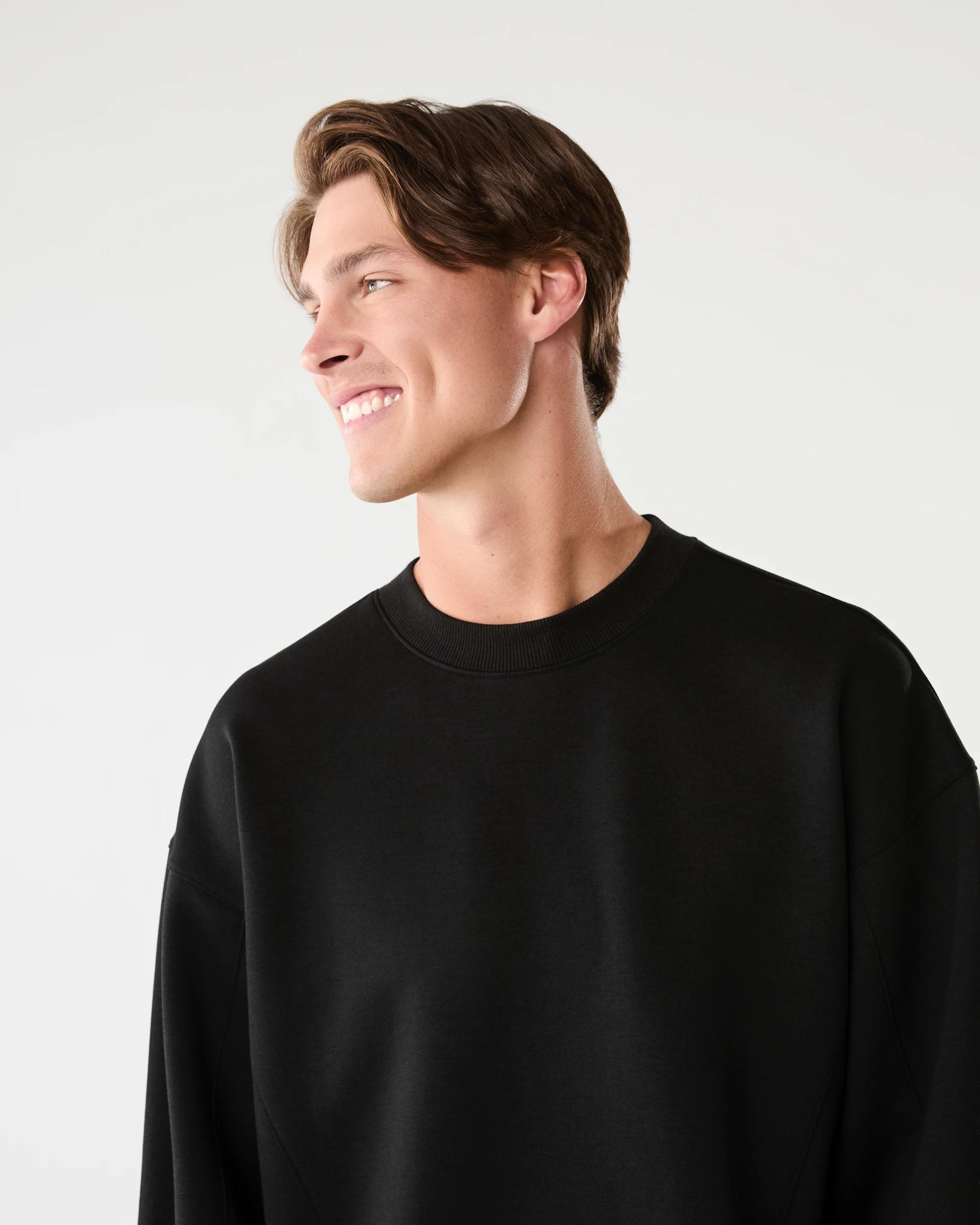 4 Active Mens Relaxed Scuba Crew Neck T-shirt Black, 4 of 7