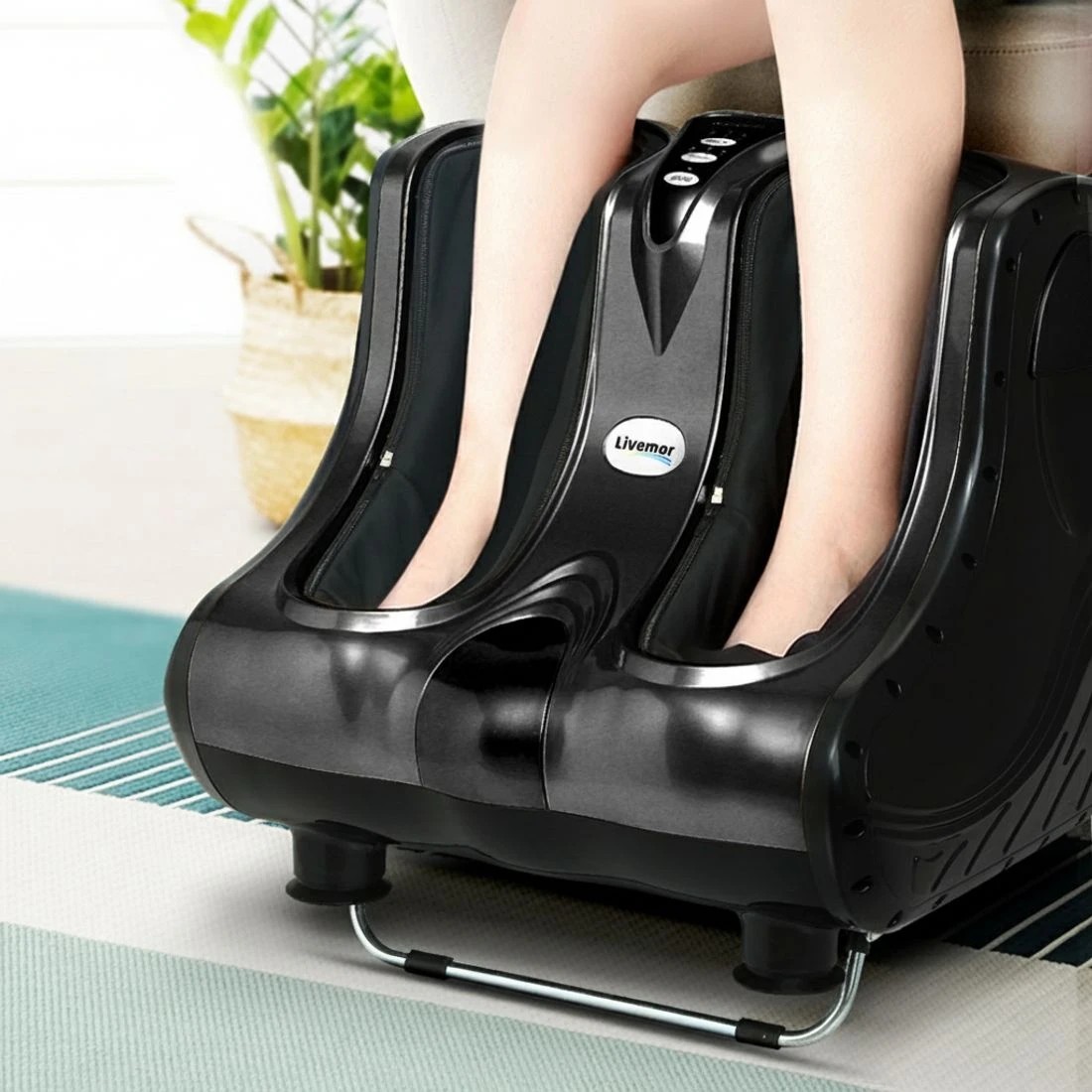 7 Livemor Foot Massager Massagers Shiatsu Electric Roller Ankle Calf Leg Kneading - Black, 7 of 7