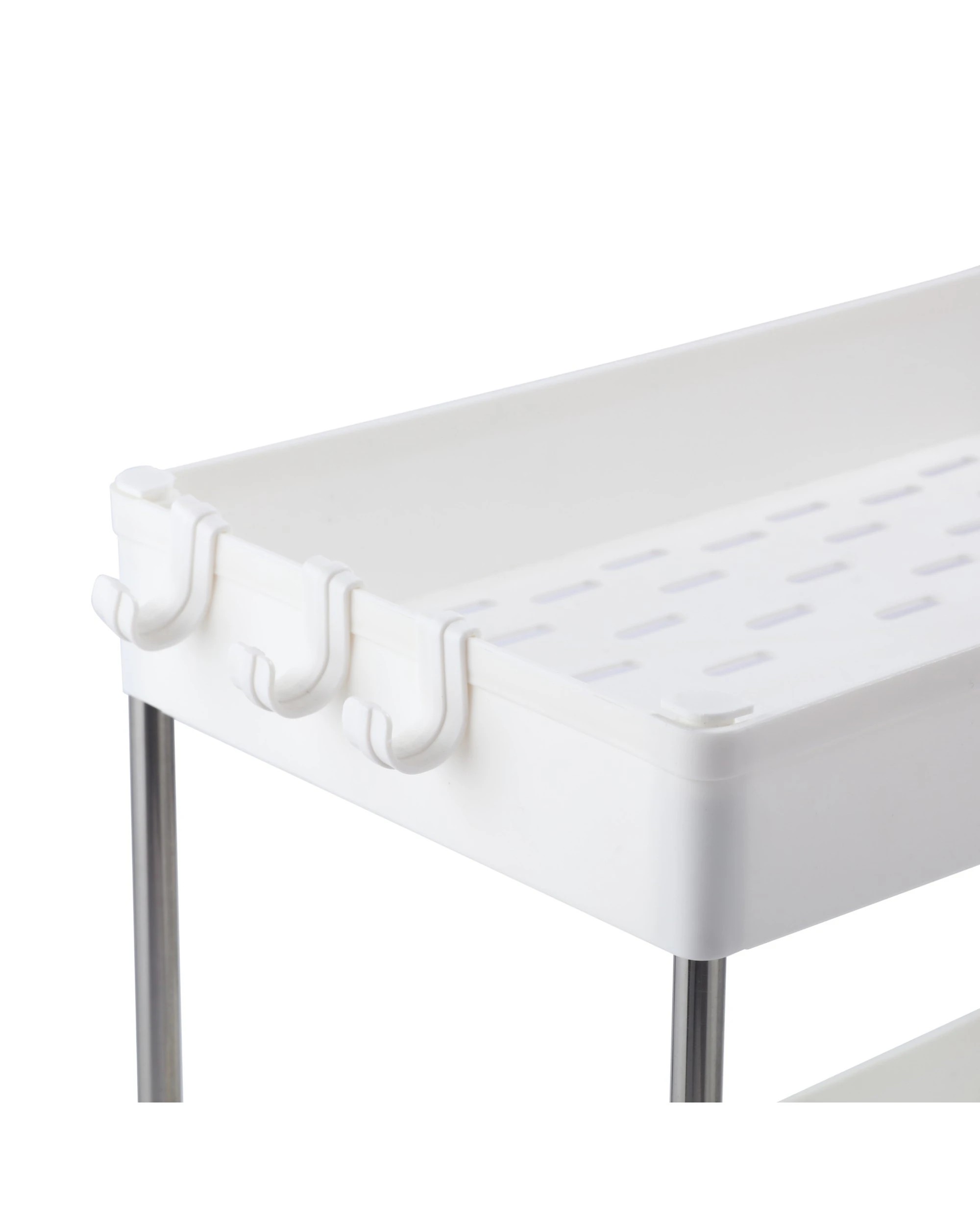 6 Sherwood Home 3 Tiers Organiser 40x22x60cm - White, 6 of 7