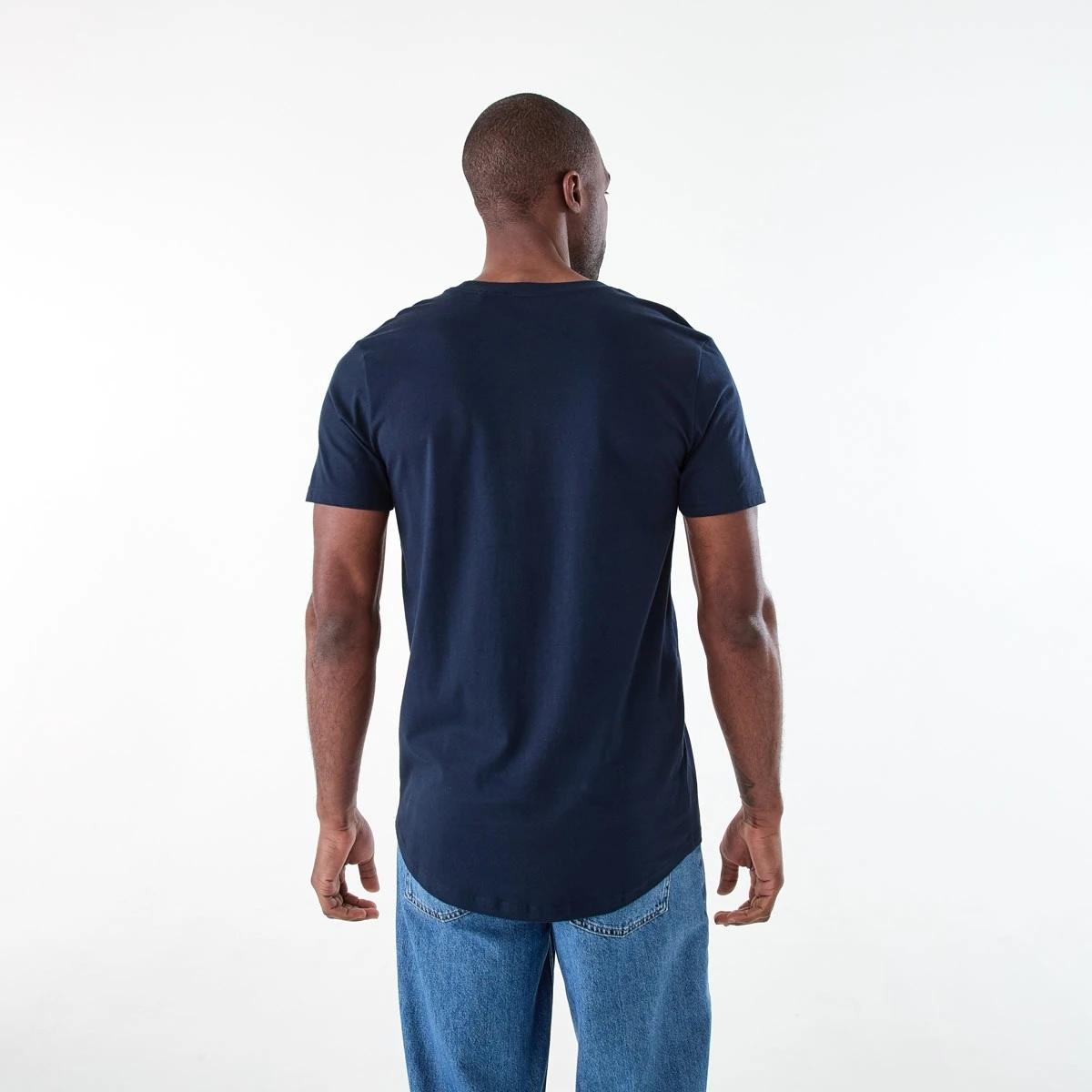3 Australian Grown Cotton Longline T-shirt SKY CAPTAIN, 3 of 6