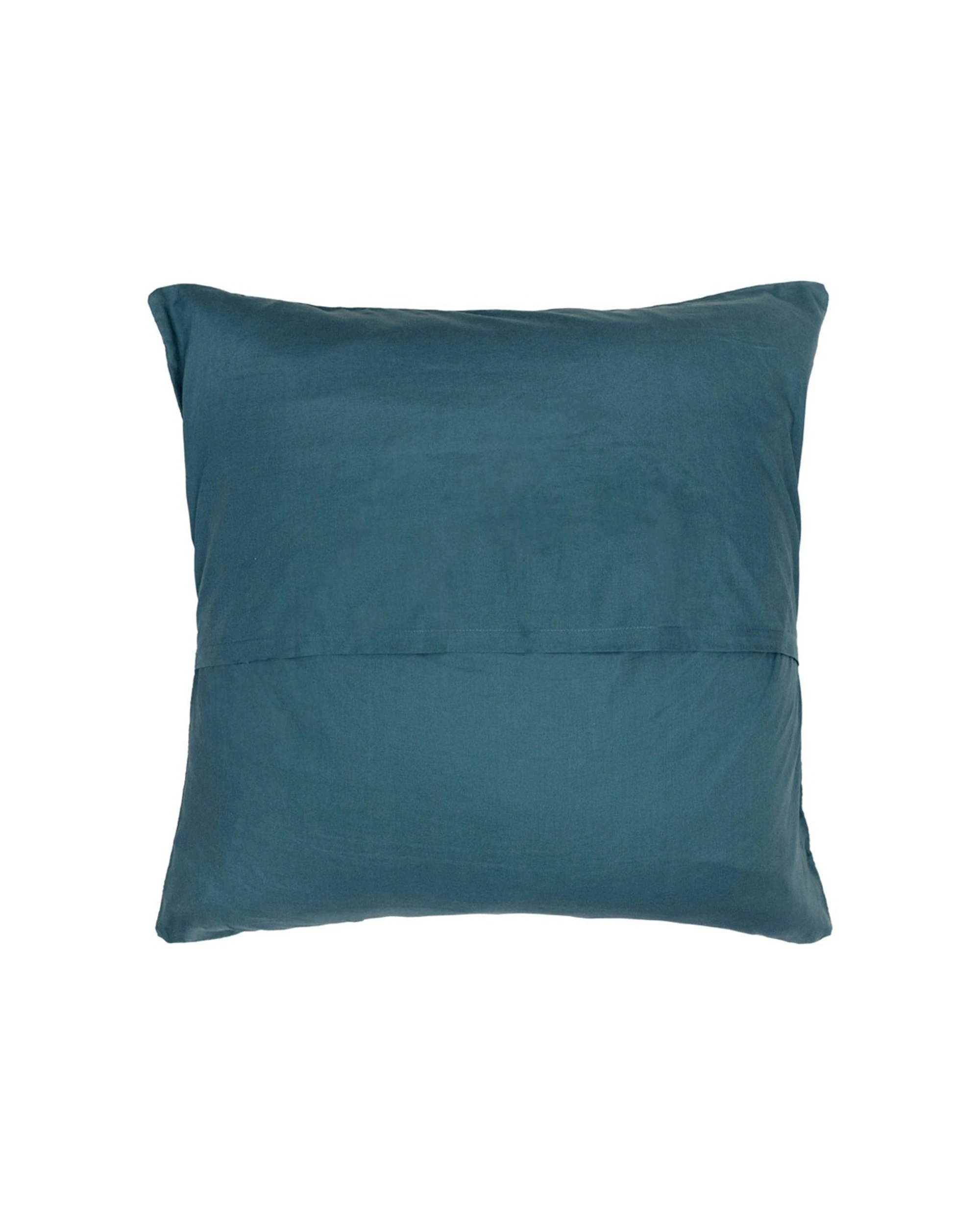 5 Bambury Luna Jacquard European Pillowcase Teal Home Bedding 4PK 65x65cm - Blue, 5 of 5