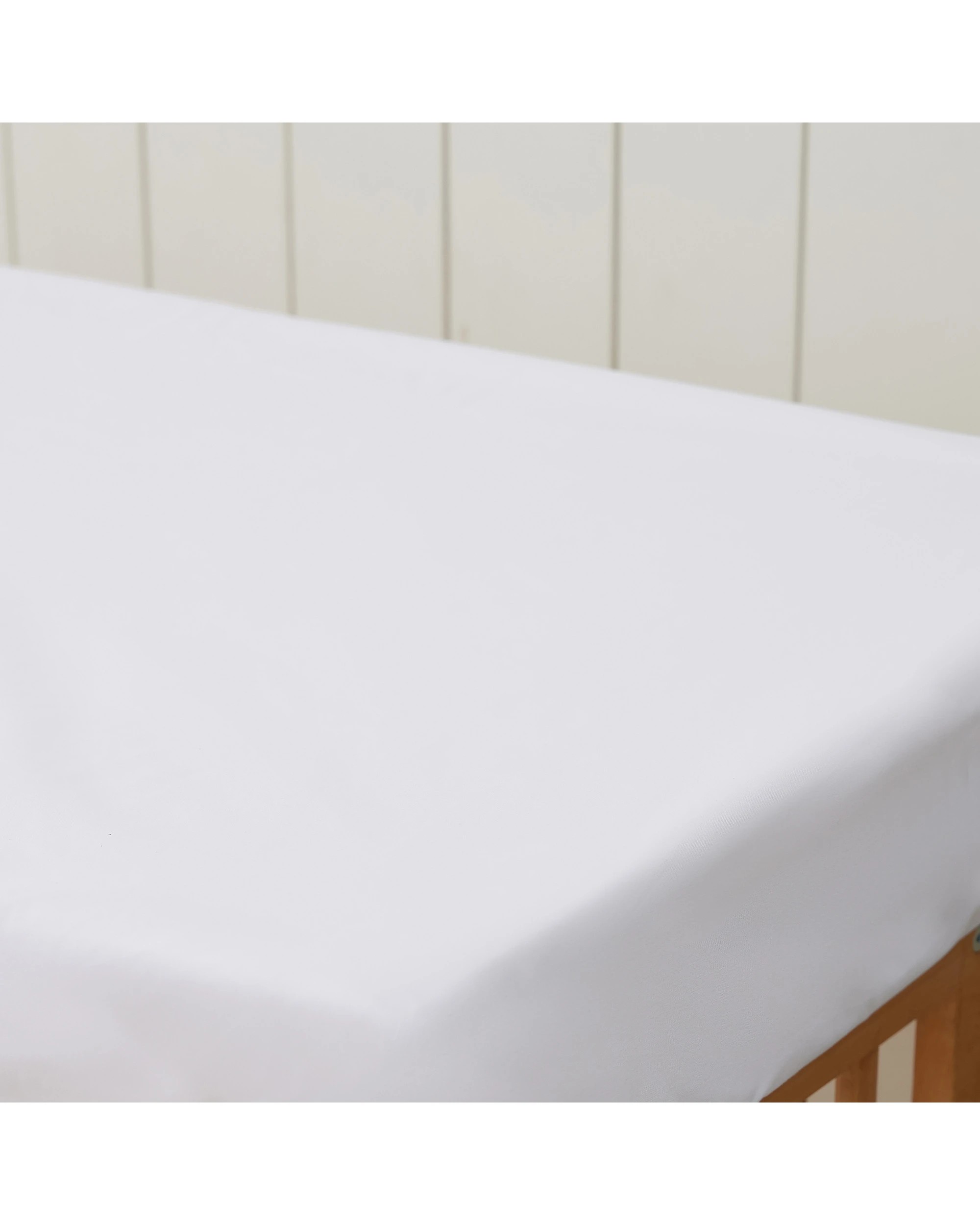 5 Dreamaker Baby Soft Waterproof  Mattress Protector - COT Standard Size - White, 5 of 8