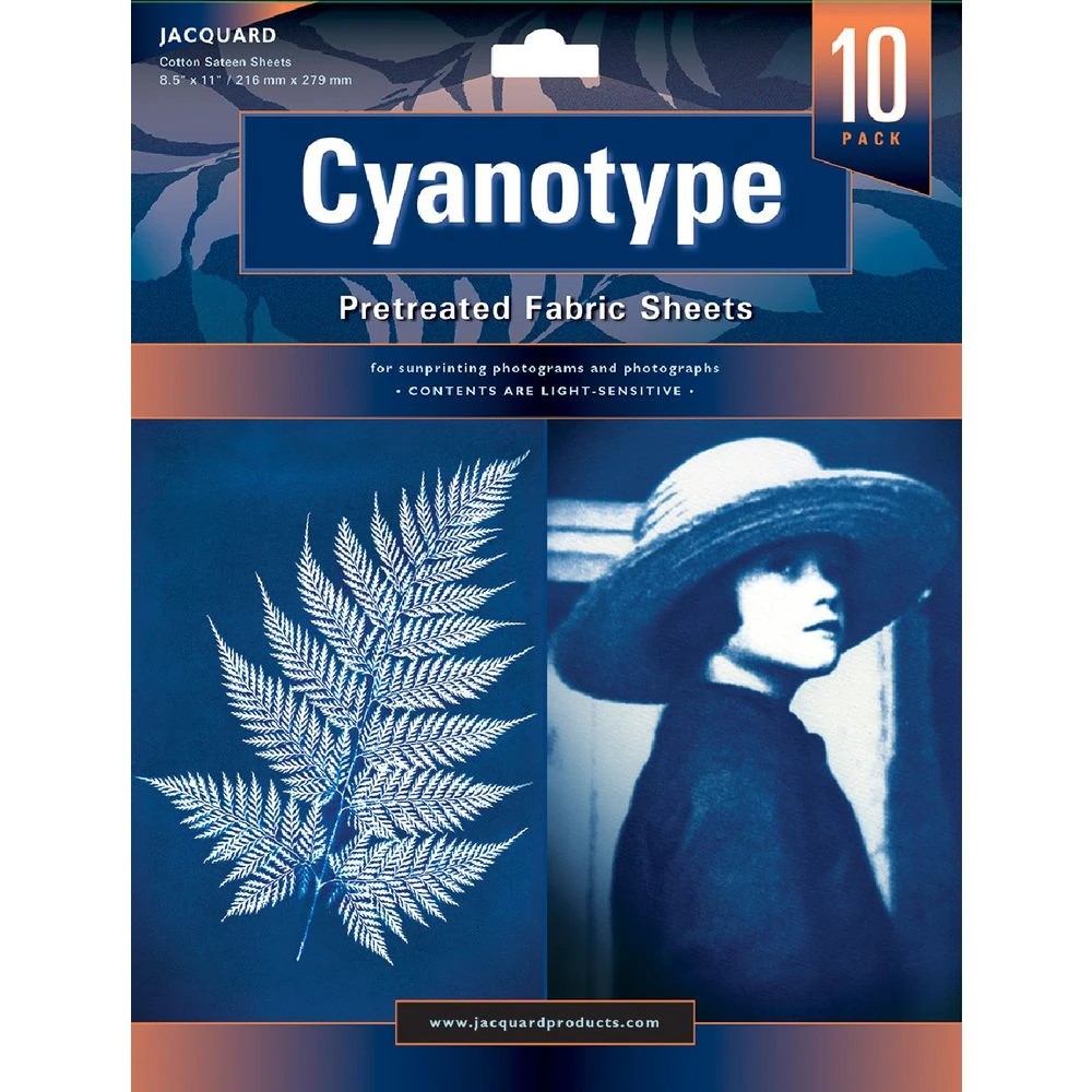 1 Cyanotype Sun Printing Fabric Sheets 10 Pack, 1 of 2