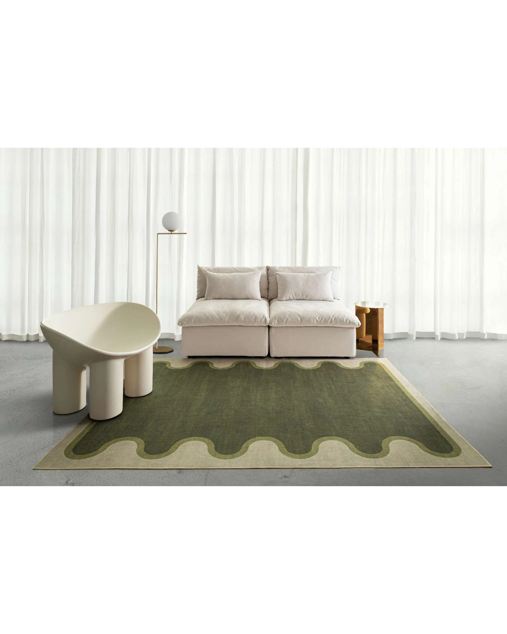 2 Loopsie Kumu Washable Rug-230cm x 160cm - Green, 2 of 8