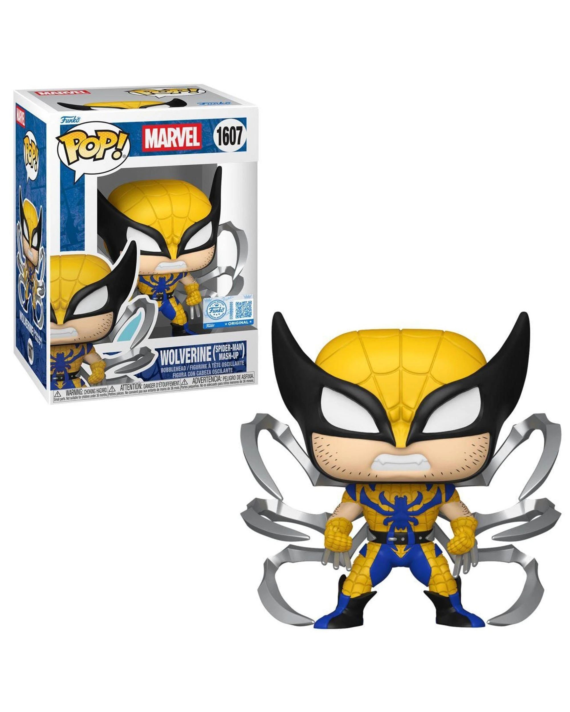 1 Marvel Comics Wolverine - Spider-Man Mash-Up -  Funko POP! Vinyl, 1 of 3