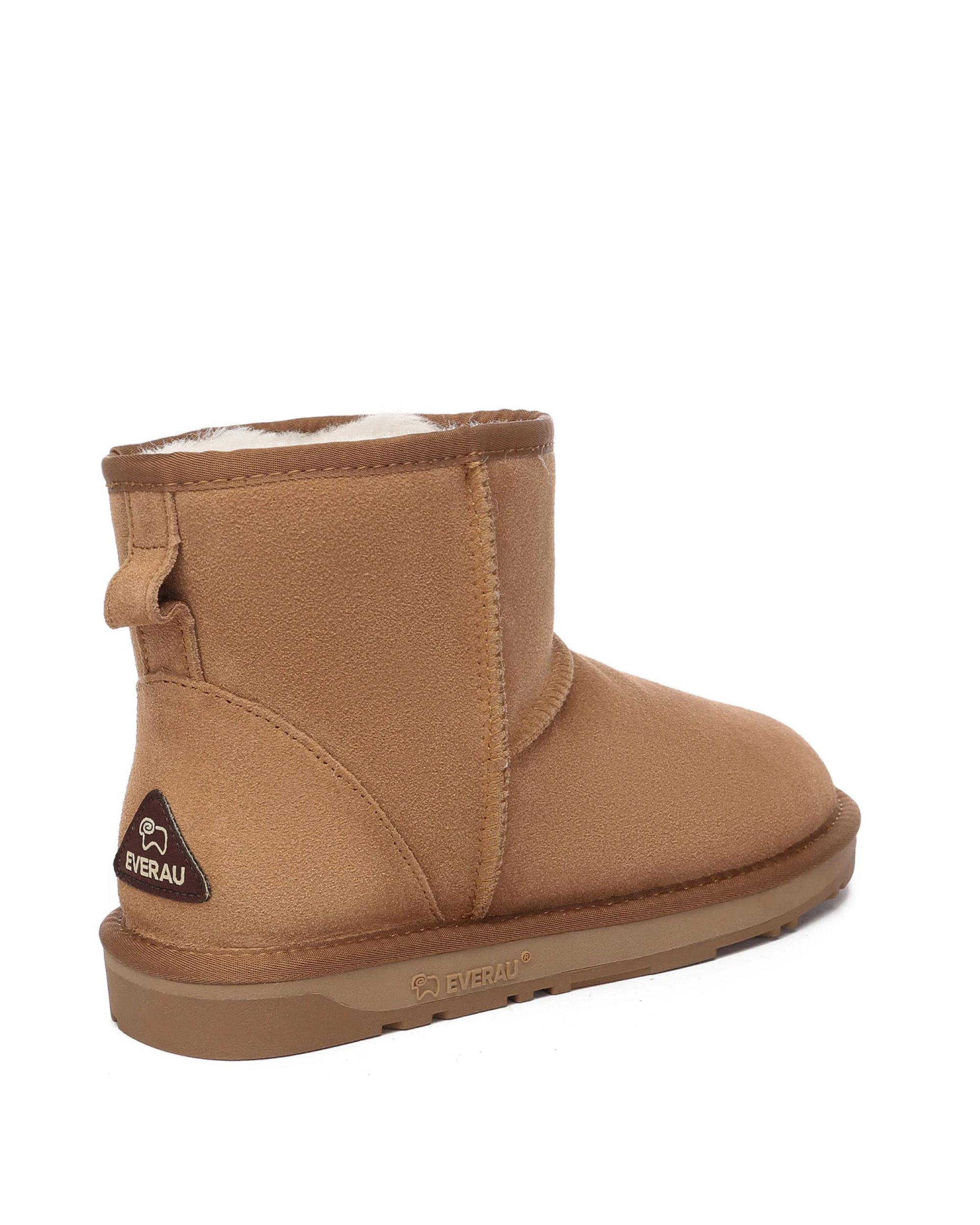 3 Everau Unisex Mini Classic Suede Boots CHESTNUT, 3 of 5