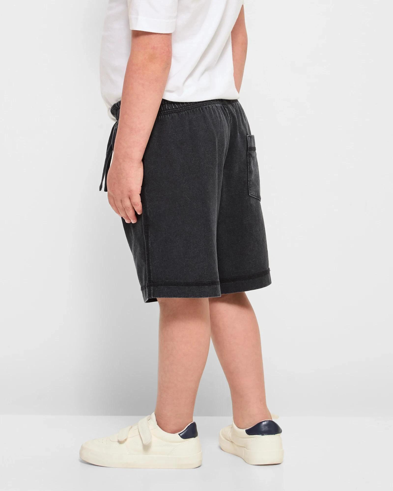 3 Target Australian Cotton Washed Shorts BLACK, 3 of 5