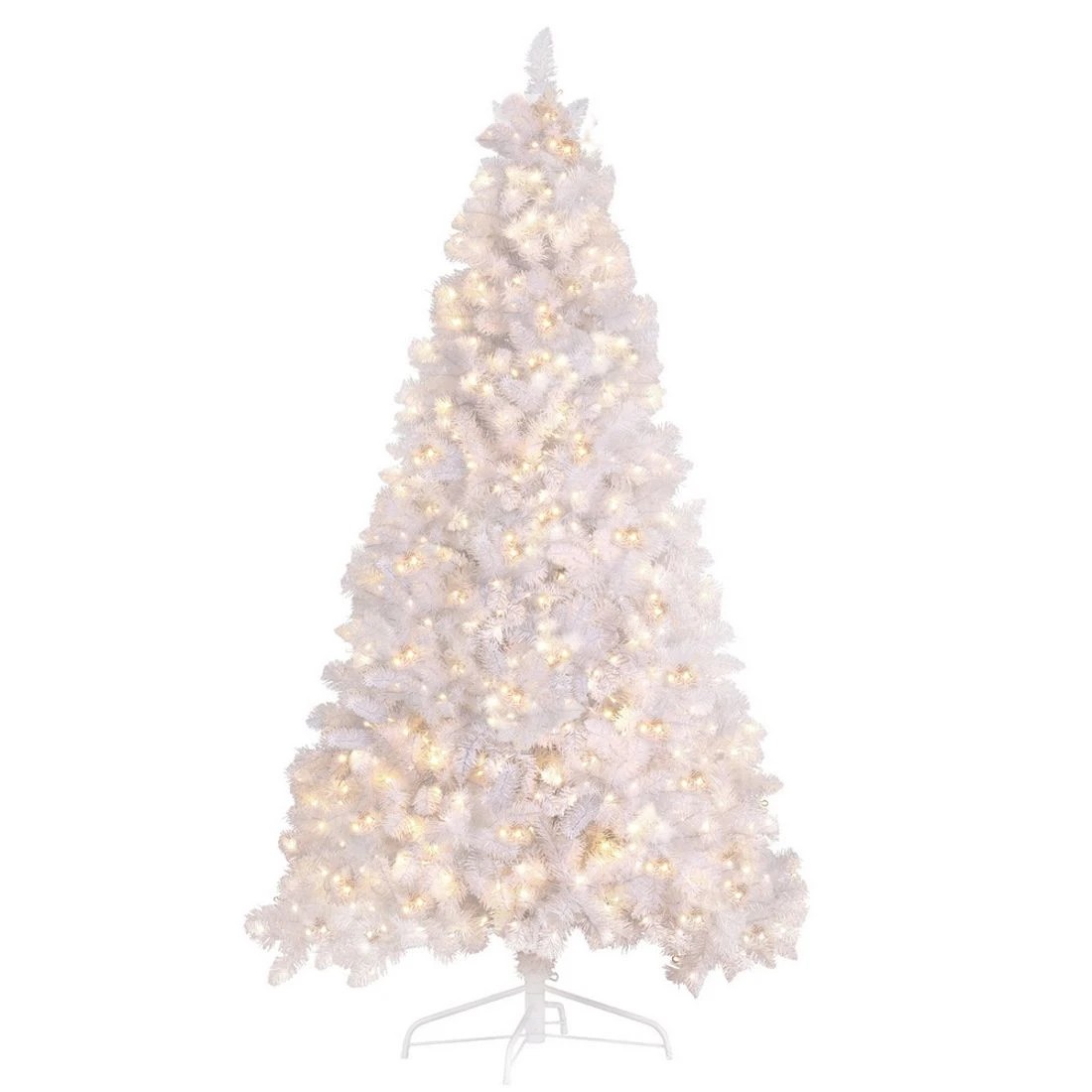 2 Jingle Jollys Christmas Tree 2.1m 500 Led Xmas Tree Decorations 1260 Tips Lush Foliage Sturdy Stand - White, 2 of 7