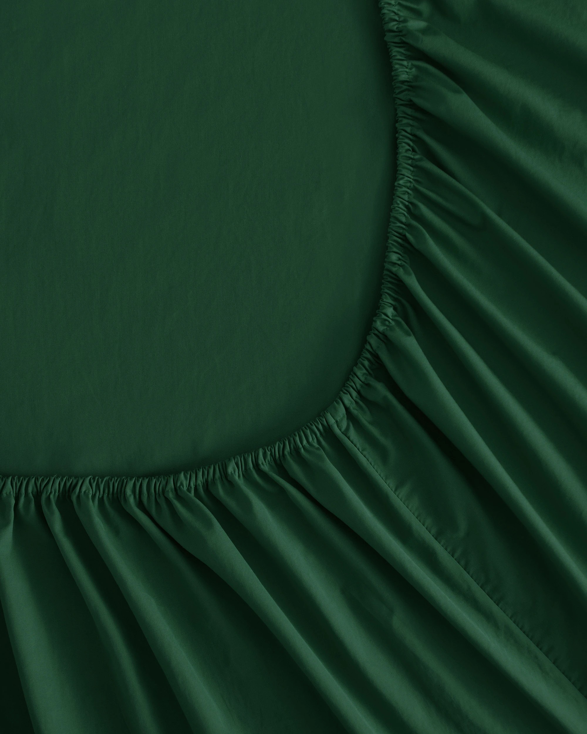 5 Dreamaker 250TC Cotton & Recycled Polyester Blend Sheet Set - Single Bed - Hunter Green, 5 of 7