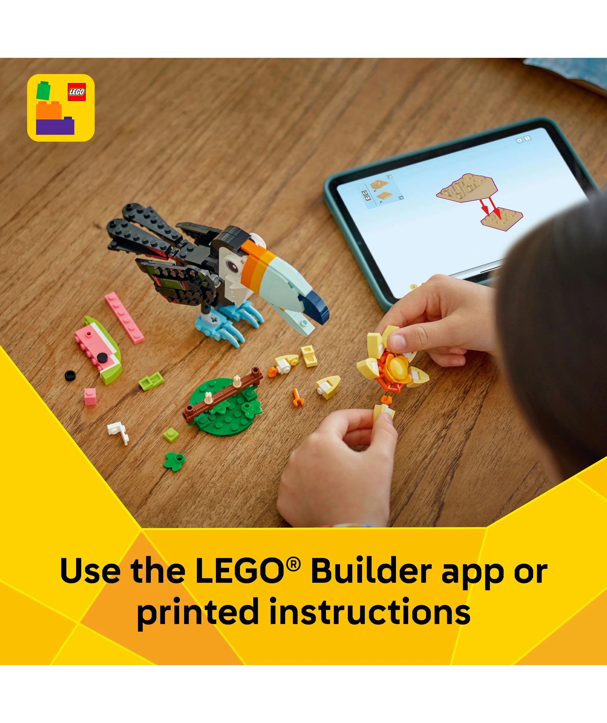 7 LEGO Creator Wild Animals: Tropical Toucan 31173, 7 of 10