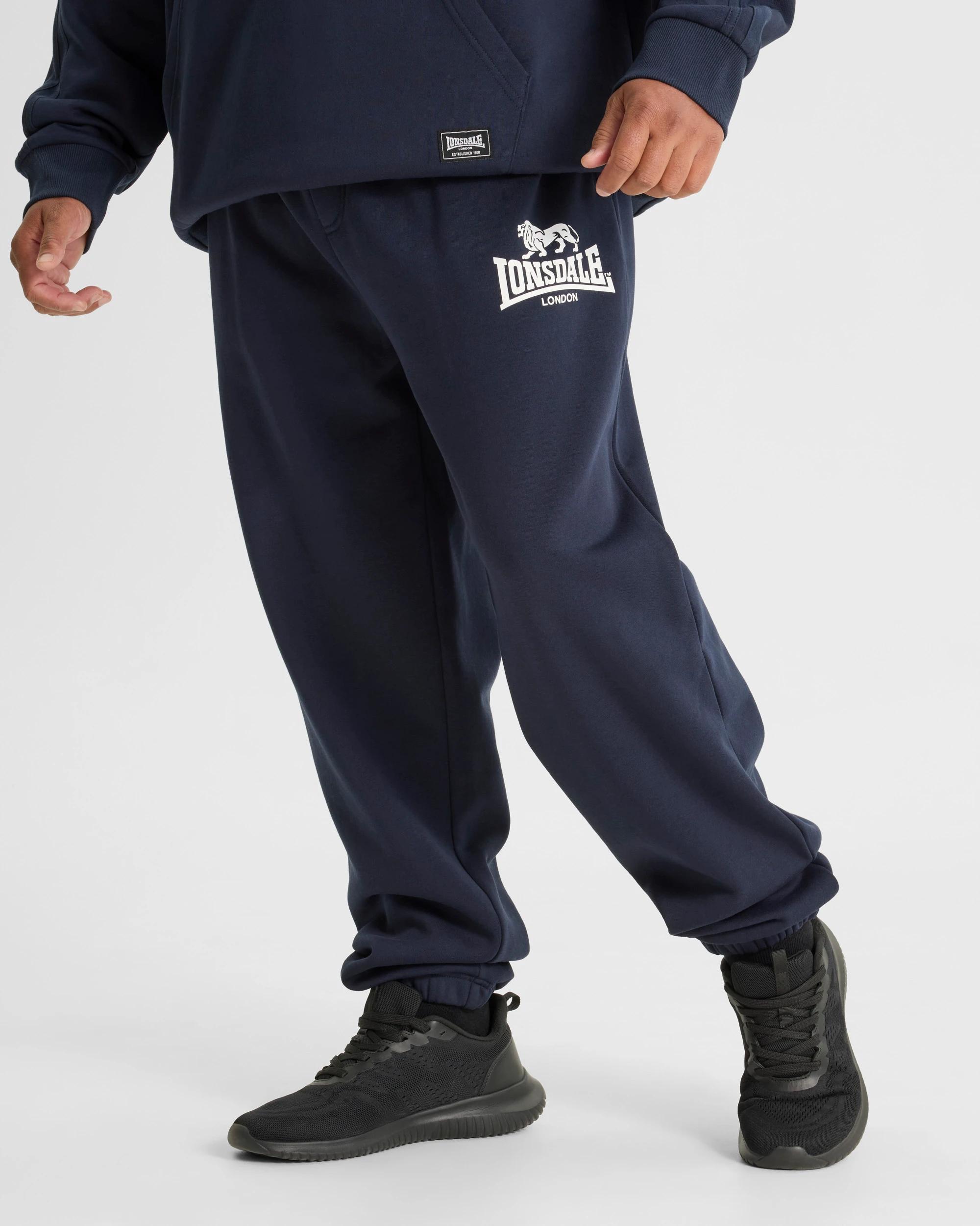 1 Lonsdale London Plus Sport Trackpants NAVY, 1 of 6