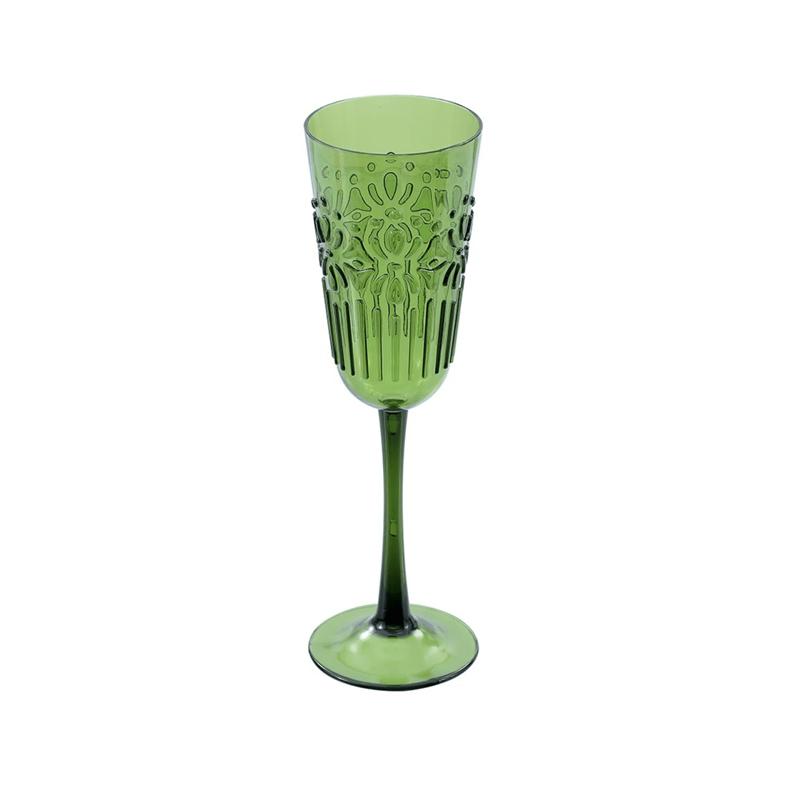 2 Lemon & Lime Floral Deco 320ml Plastic Champagne Glass Goblet Stemware Assorted
 - Multi, 2 of 5