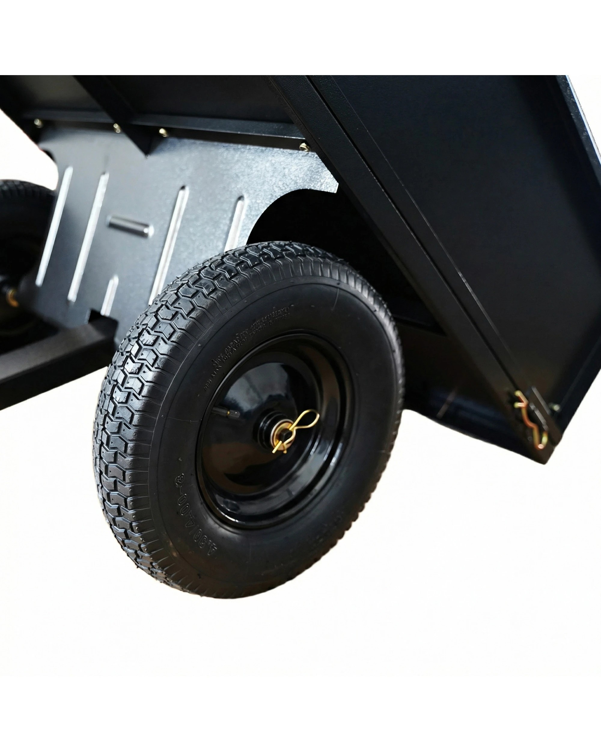 6 Kartrite Garden Heavy Duty Dump Cart 270kg Capacity Utility Tailgate Trailer - Black, 6 of 8