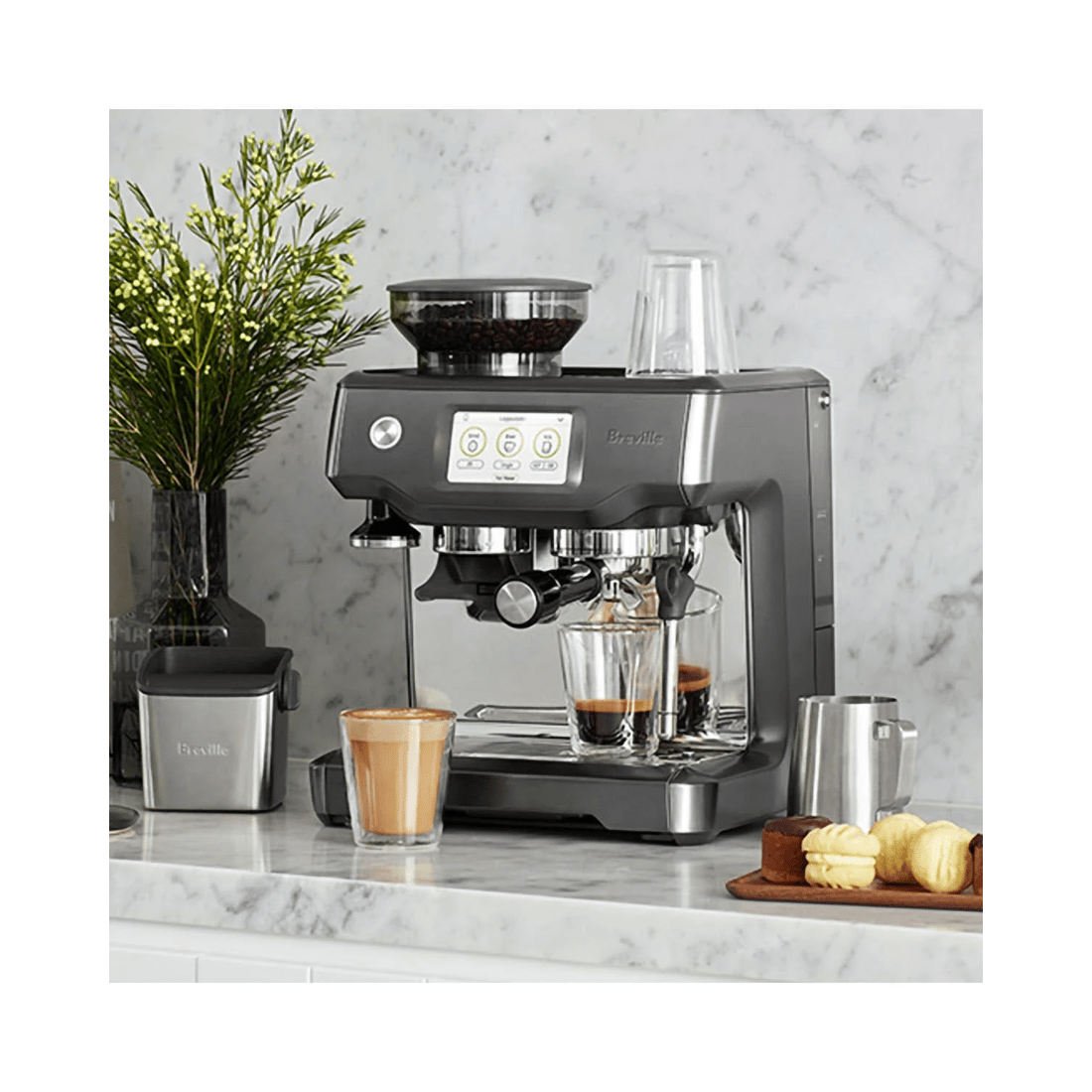 2 Breville The Barista Touch Coffee Machine - Black Stainless Steel, 2 of 3