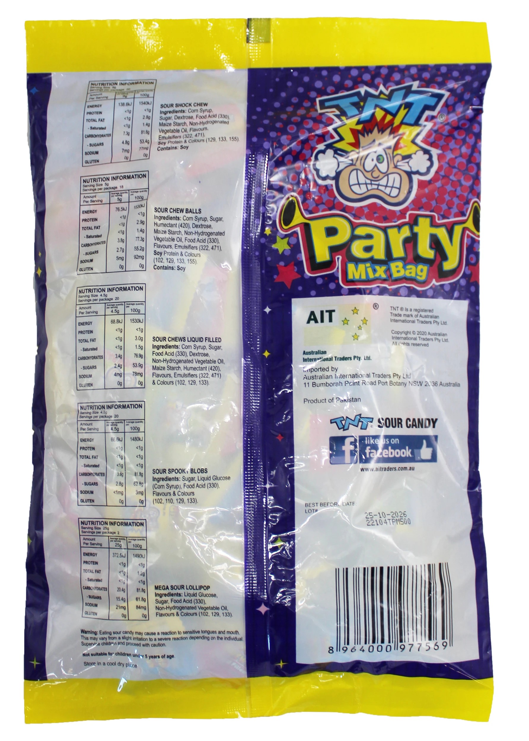 2 TNT Sour Party Mix Bag 500g, 2 of 2