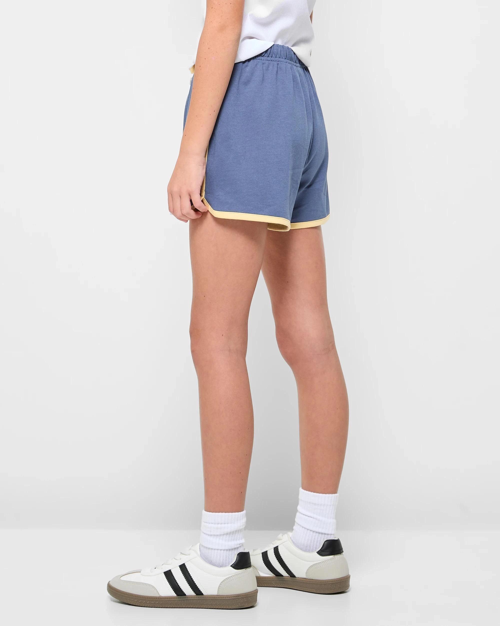 3 Target Australian Cotton Blend Dolphin Hem Shorts NAVY BLUE, 3 of 6