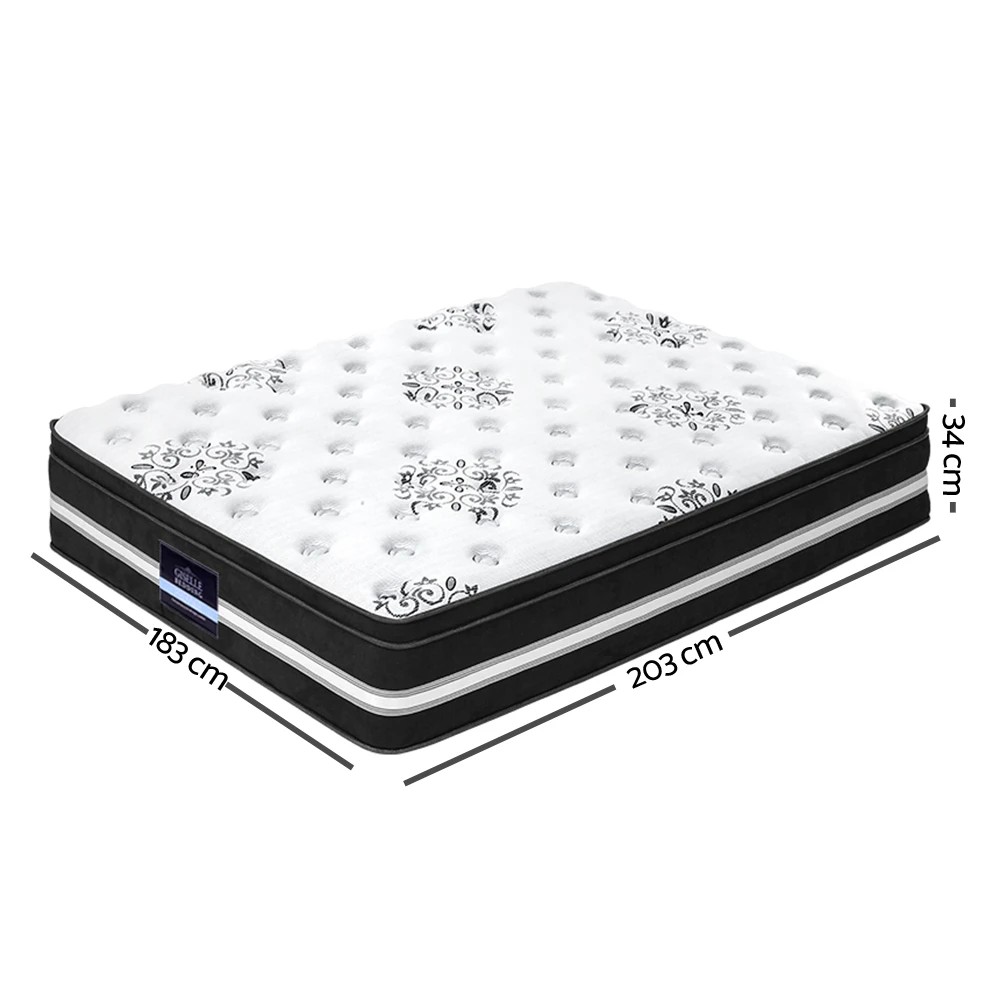 2 Giselle Bedding 34cm Mattress Cool Gel Memory Foam King - King Bed - Multi, 2 of 8