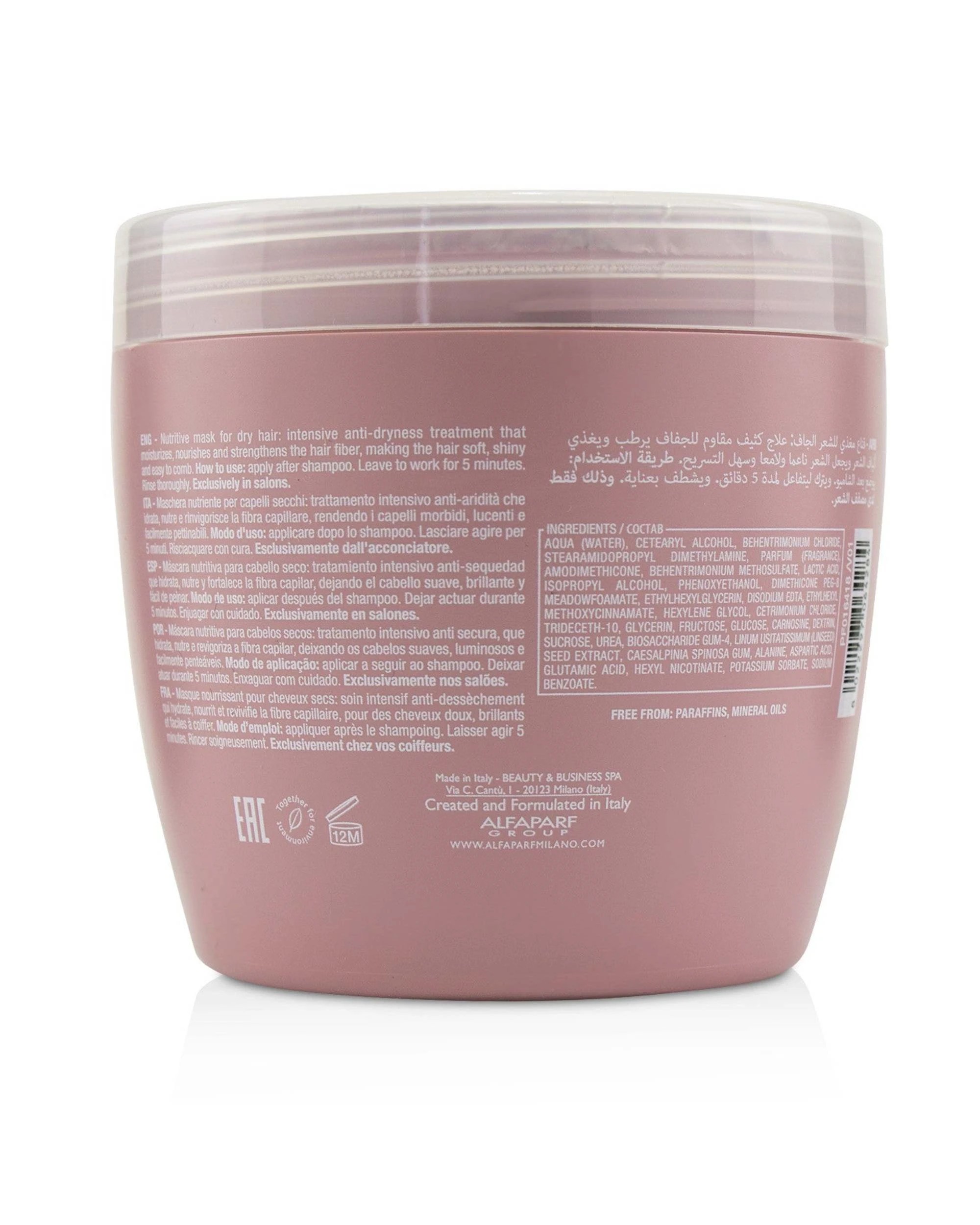 2 AlfaParf Semi Di Lino Moisture Nutritive Mask (Dry Hair)  500ml/16.9oz, 2 of 3