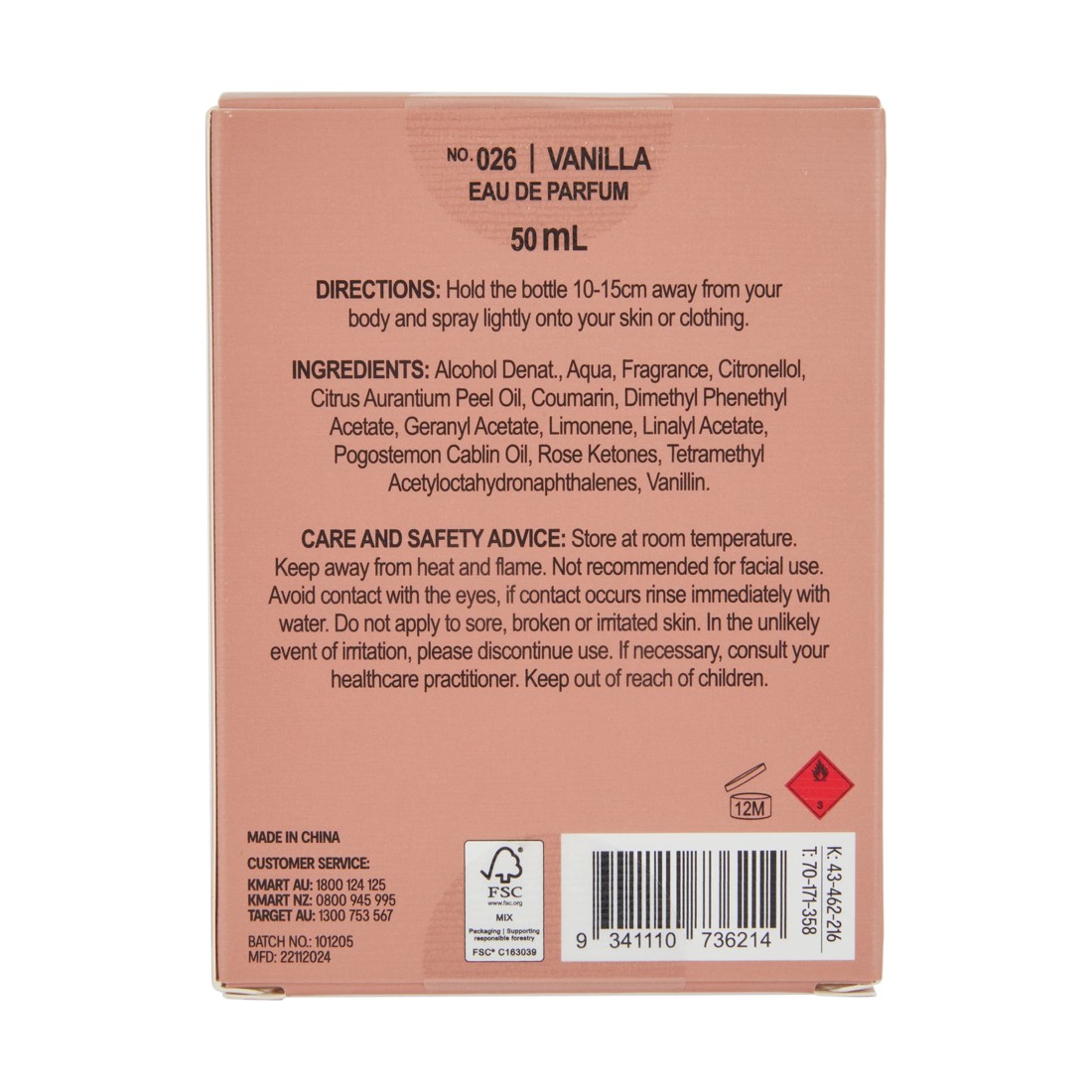 6 OXX Fragrance No. 026 Vanilla Eau De Parfum 50ml - Jasmine, Vanilla and Musk, 6 of 7