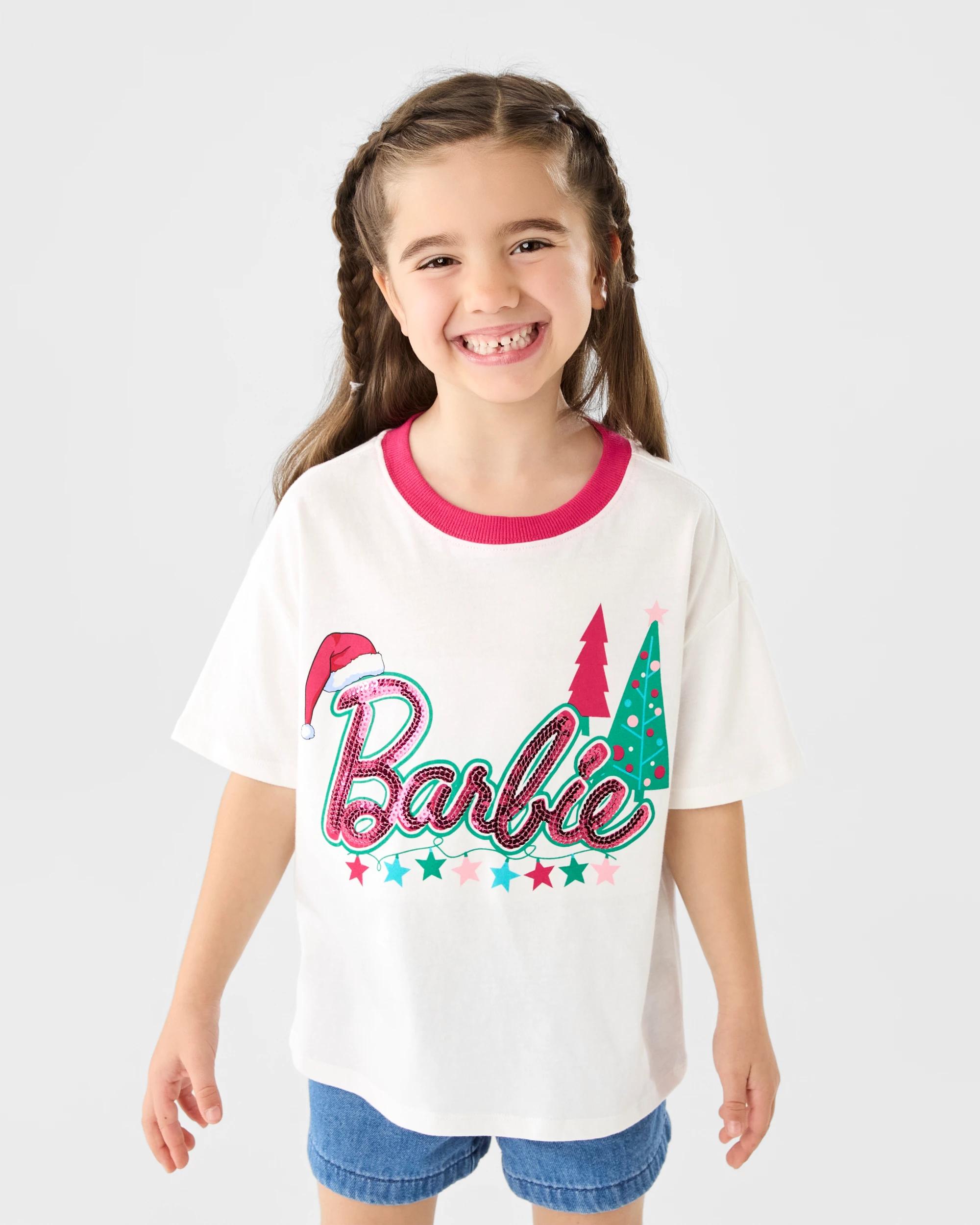 1 Barbie License Christmas T-shirt Barbie, 1 of 7