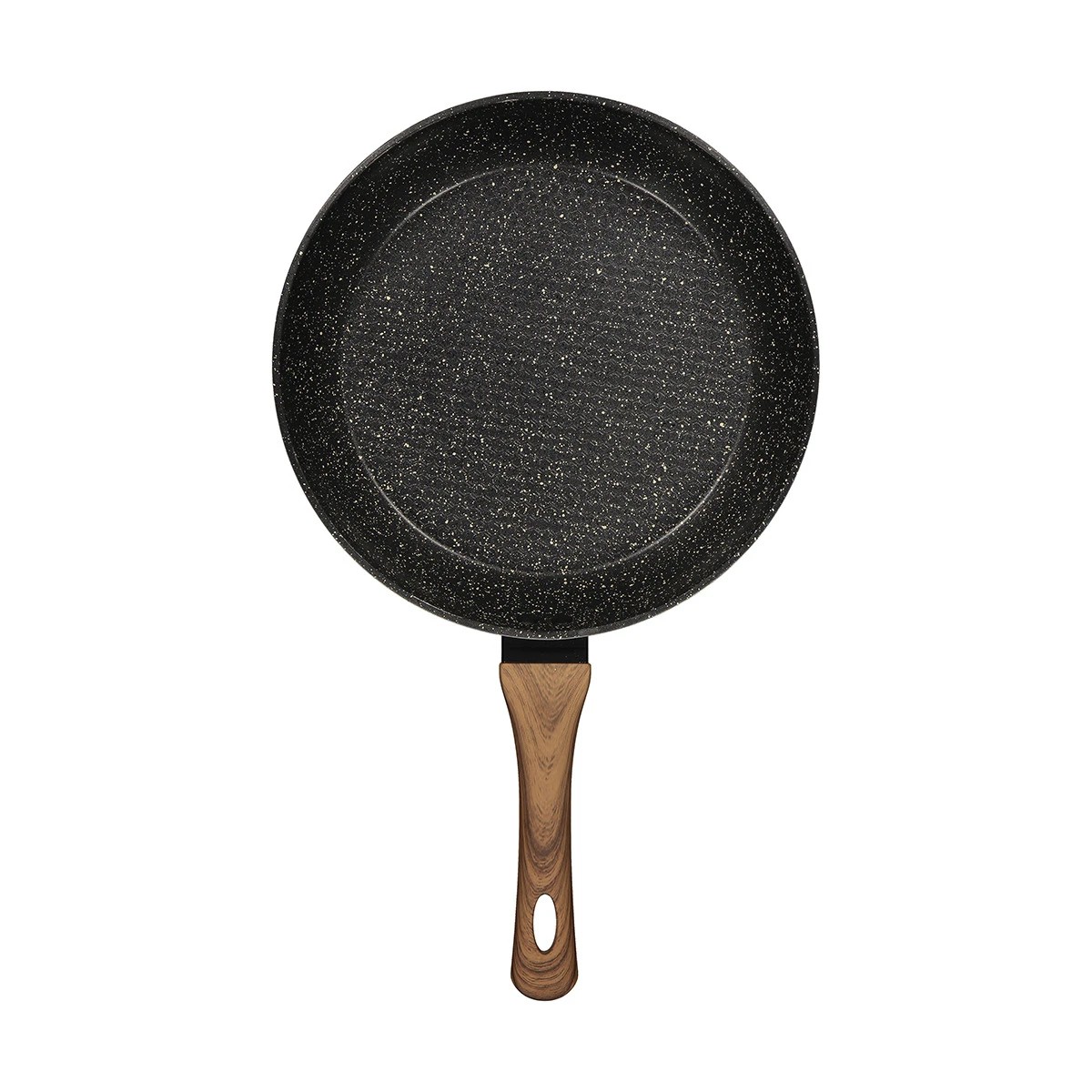 3 28cm Aluminium 4 Layer Non-Stick Frypan - Wood Look, 3 of 4