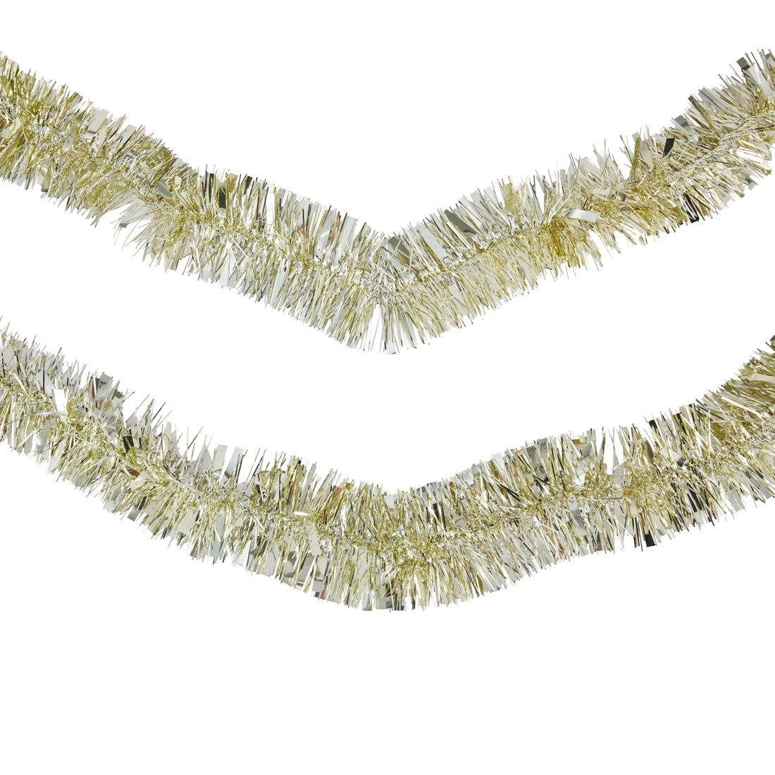3 6m Gold Christmas Tinsel, 3 of 3