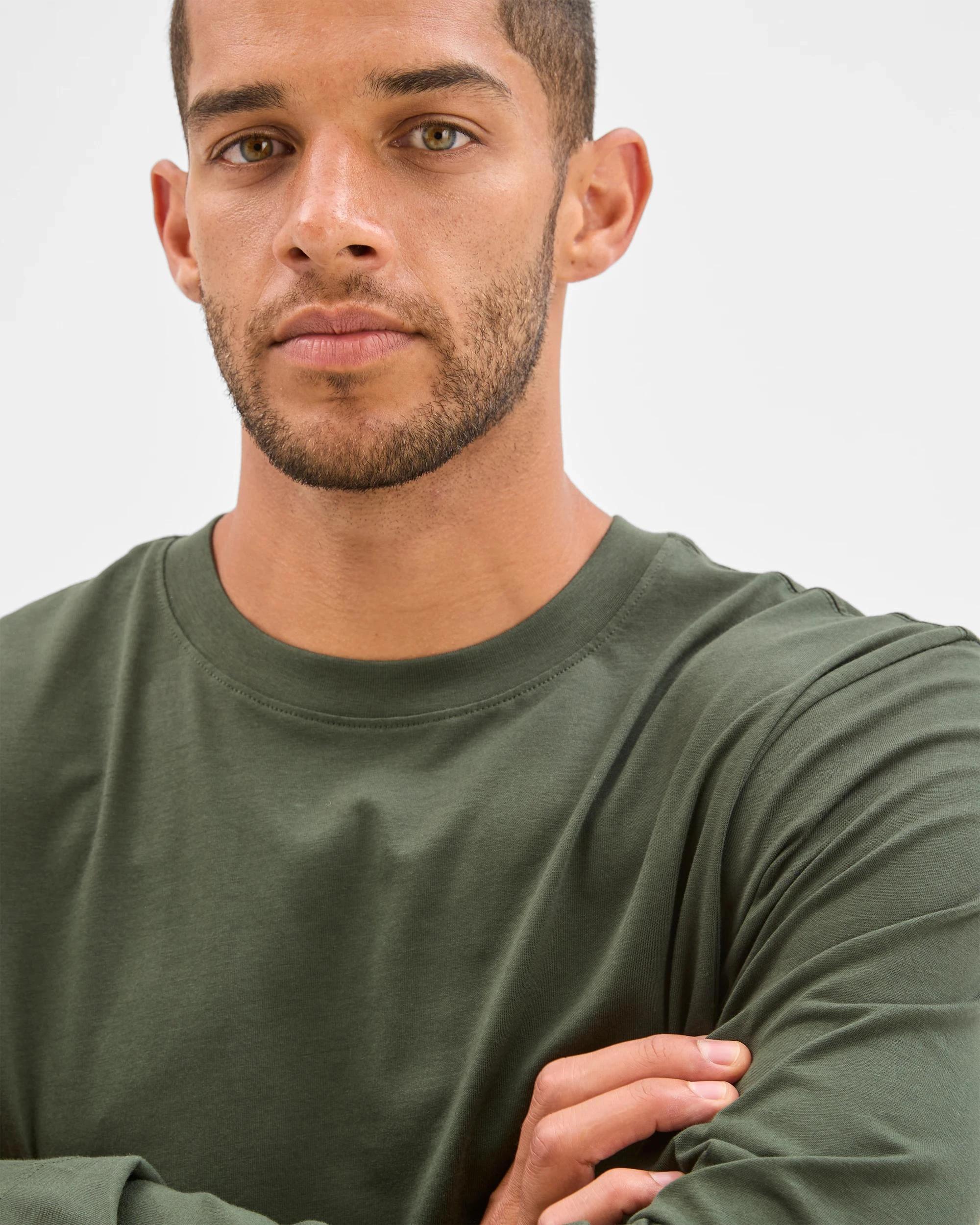 2 Target Australian Cotton Long Sleeve T-Shirt WINTER GREEN, 2 of 3