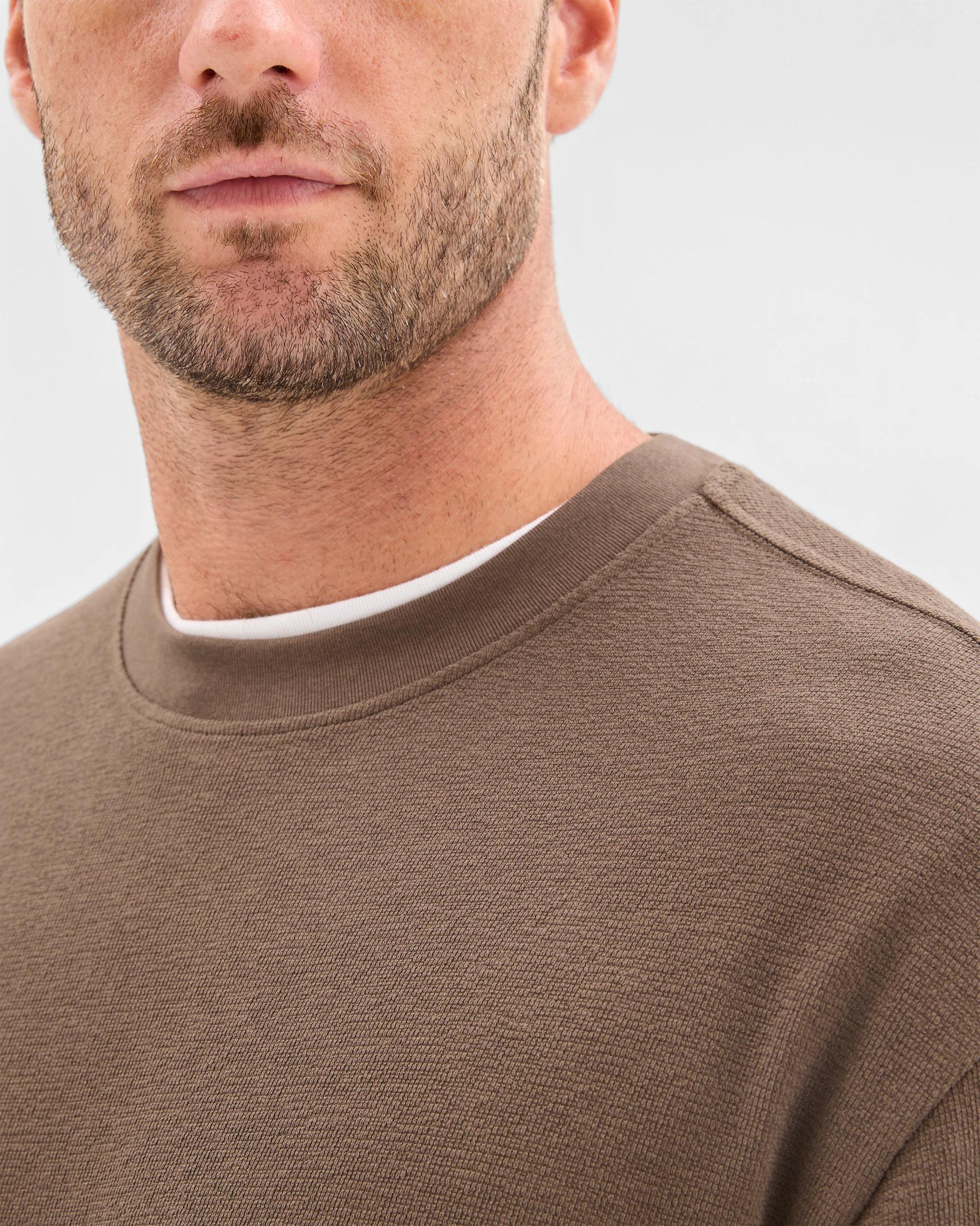 7 Target Australian Cotton Blend Long Sleeve Textured T-Shirt DARK OLIVE, 7 of 7