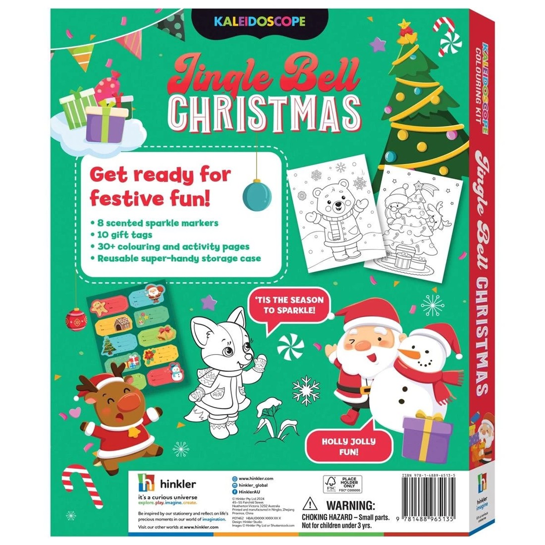 2 Kaleidoscope Christmas Colouring Kit: Jingle Bell - Book, 2 of 5