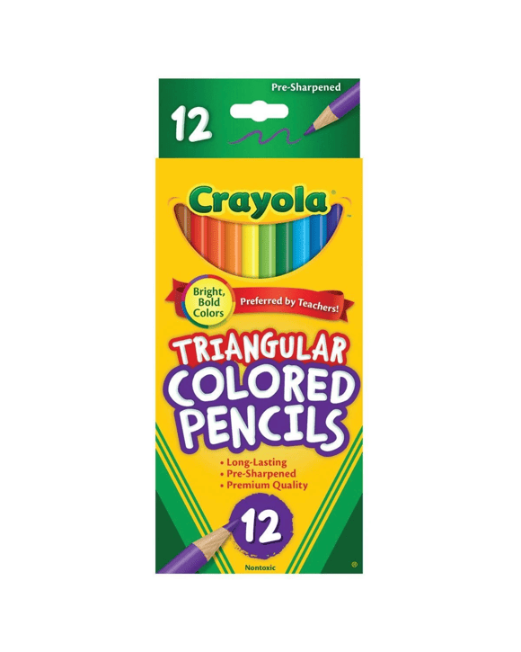 Crayola 12 Pack Triangular Coloured Pencils