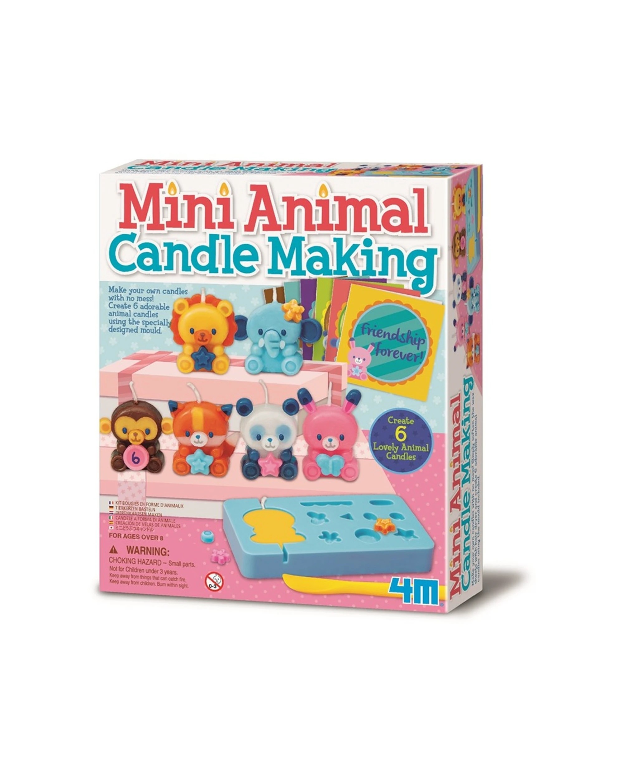 1 4M Creative Craft Mini Animal Candle Making Kids Children DIY Activity Art - Multi, 1 of 3