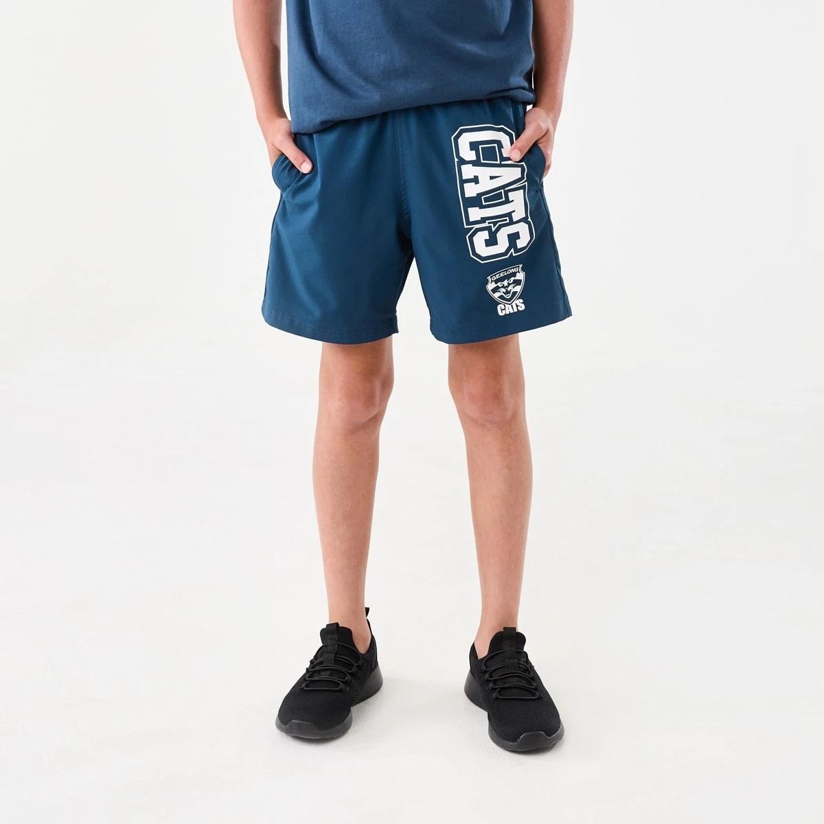 1 Official AFL Kids Shorts Geelong, 1 of 8